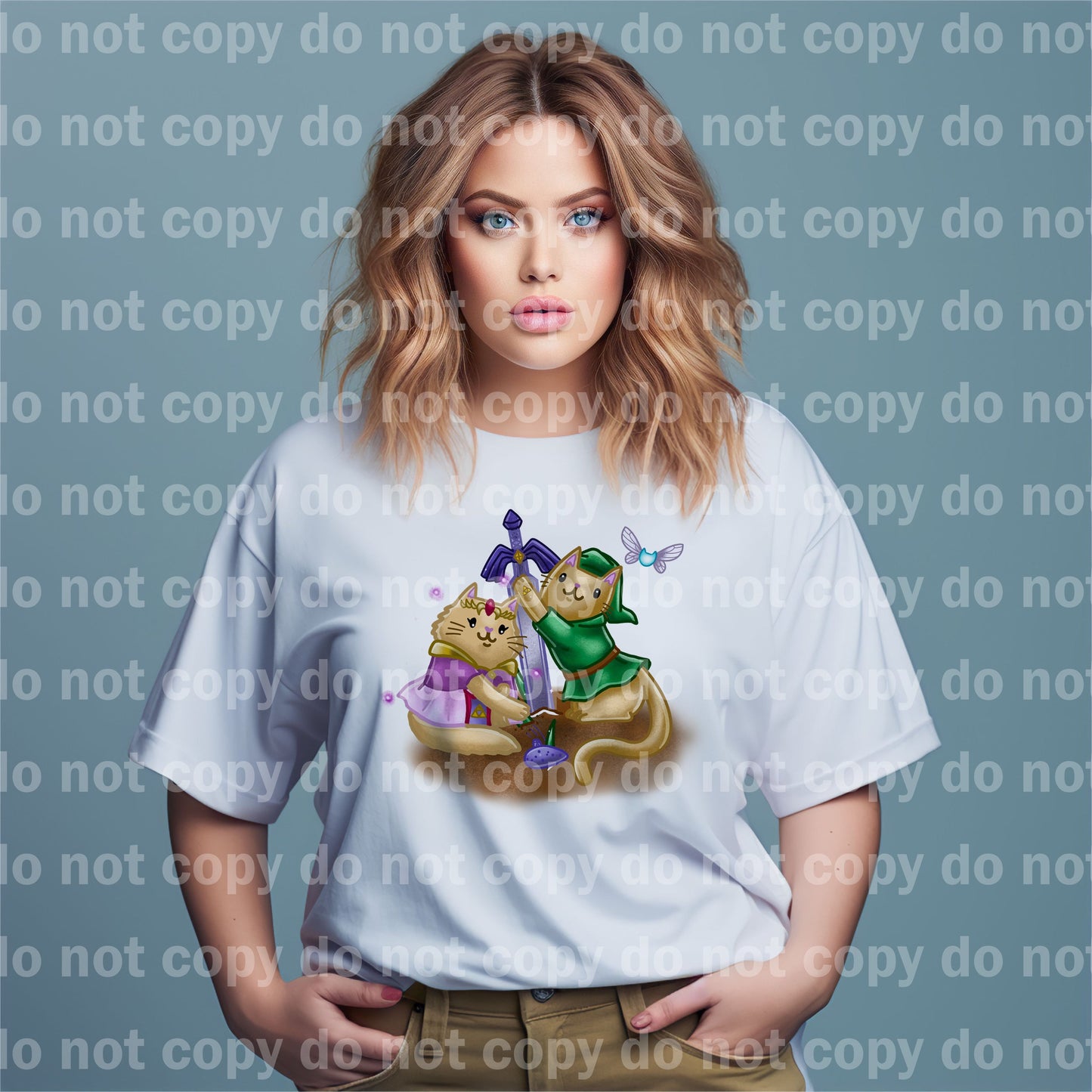 Impresión de sueños de gatos y espadas o impresión por sublimación