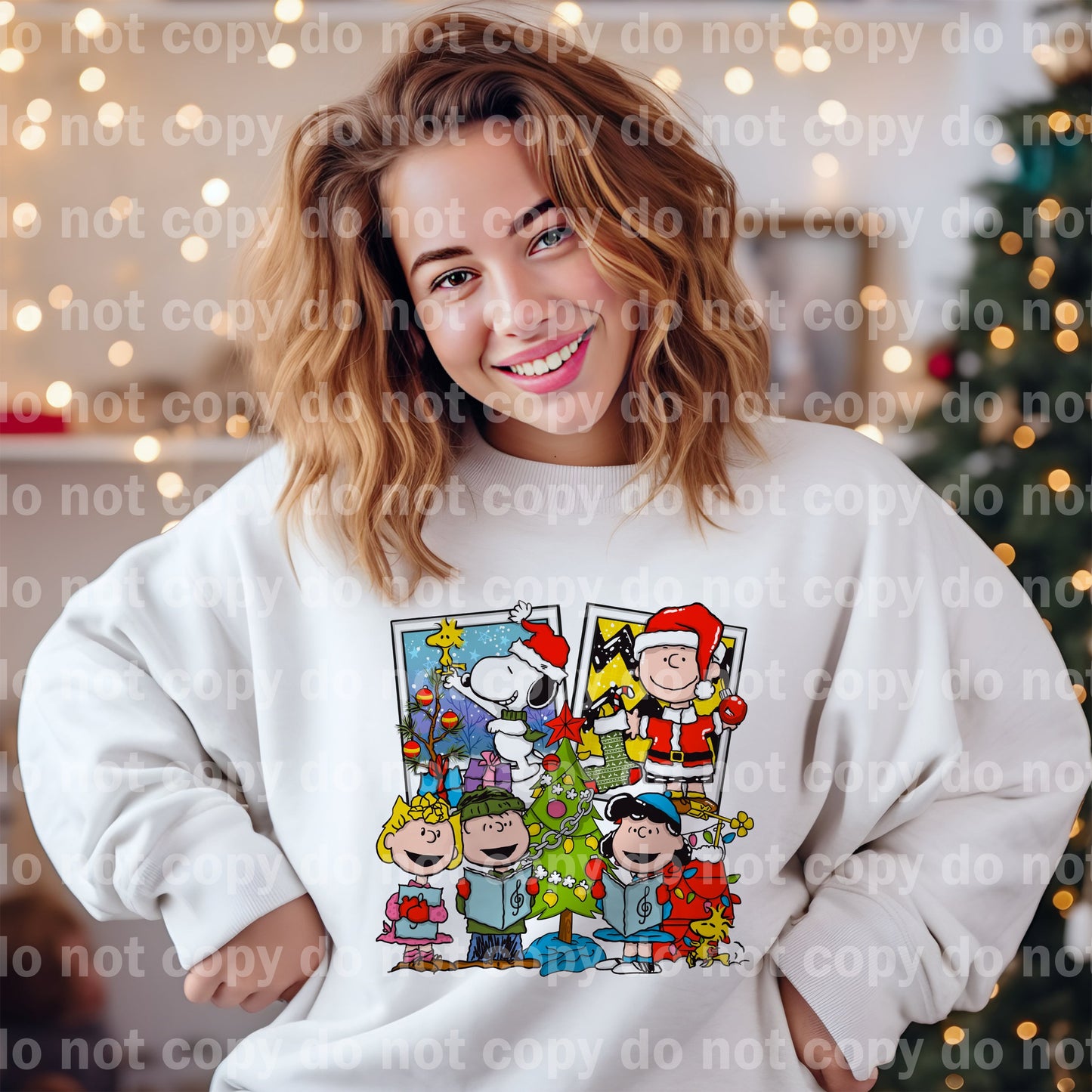Charlie Dog Christmas with Optional Sleeve Design Dream Print or Sublimation Print