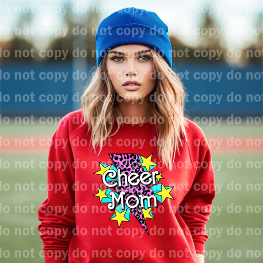 Cheer Mom Bolt With Stars Dream Print or Sublimation Print