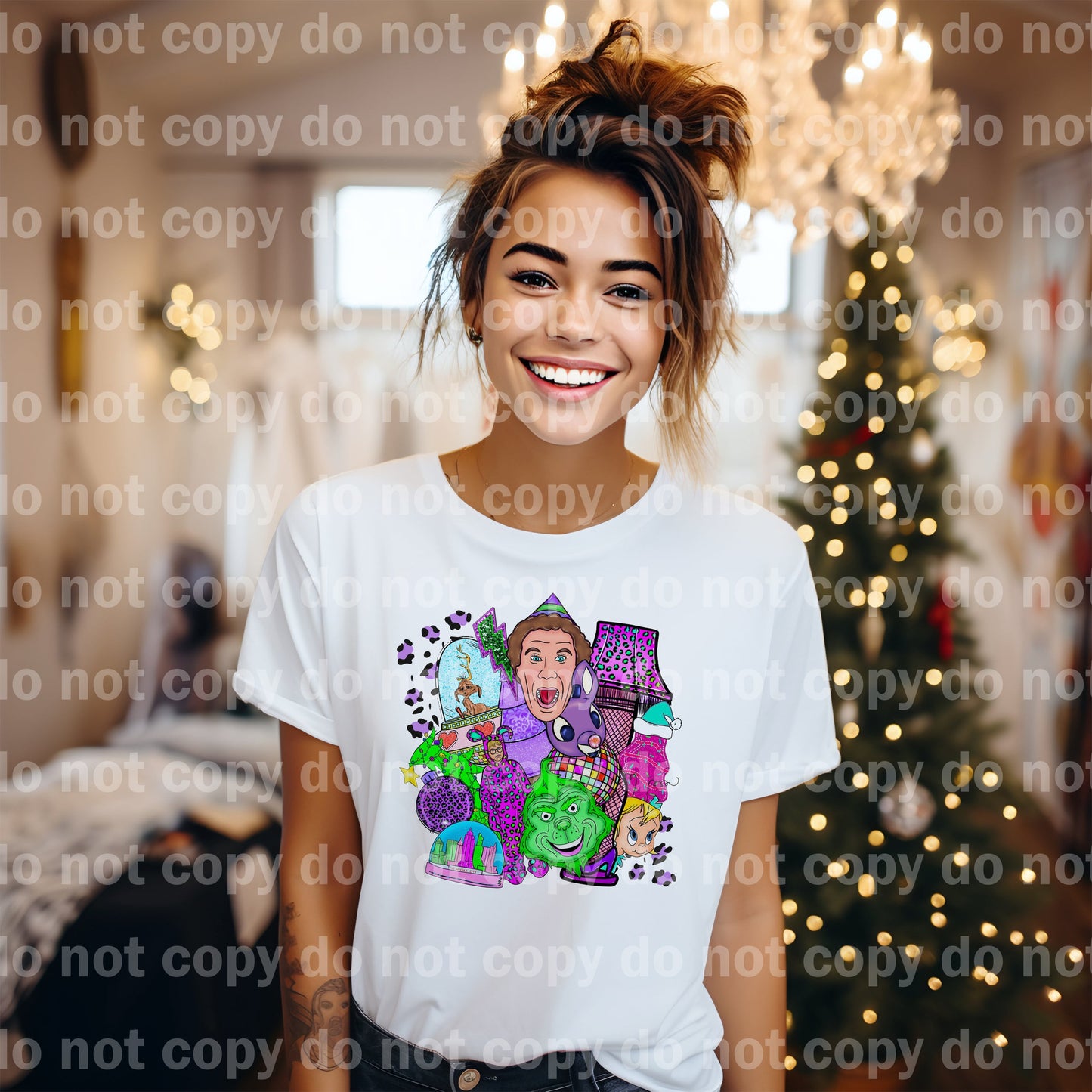 Christmas Mashup with Optional Sleeve Design Dream Print or Sublimation Print