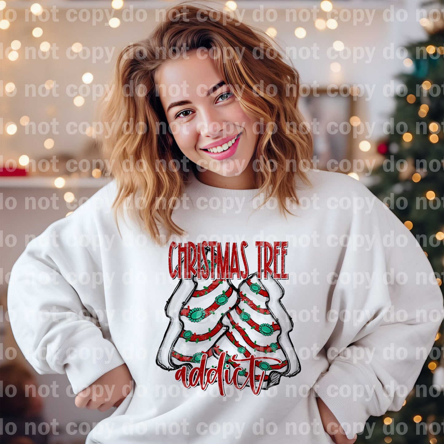 Christmas Tree Addict Dream Print or Sublimation Print