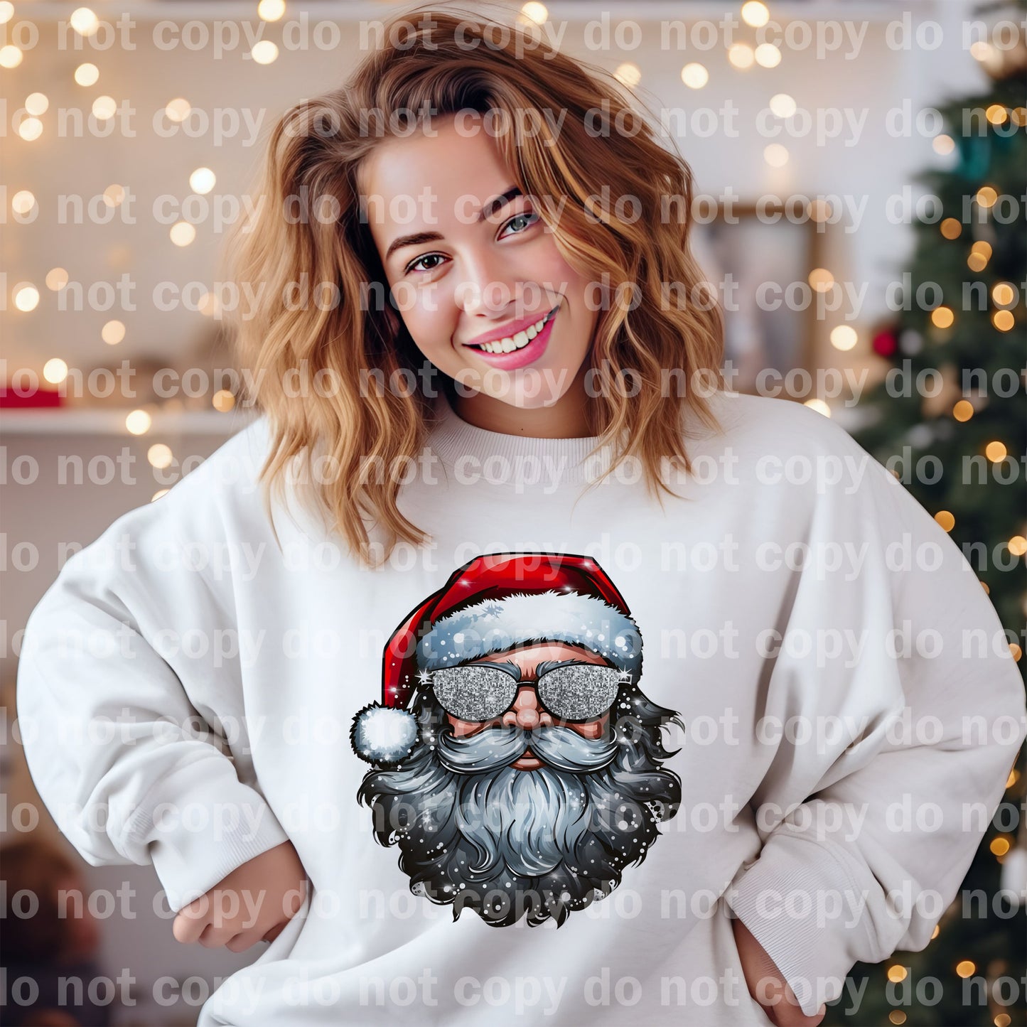 Classic Santa Head Dream Print or Sublimation Print