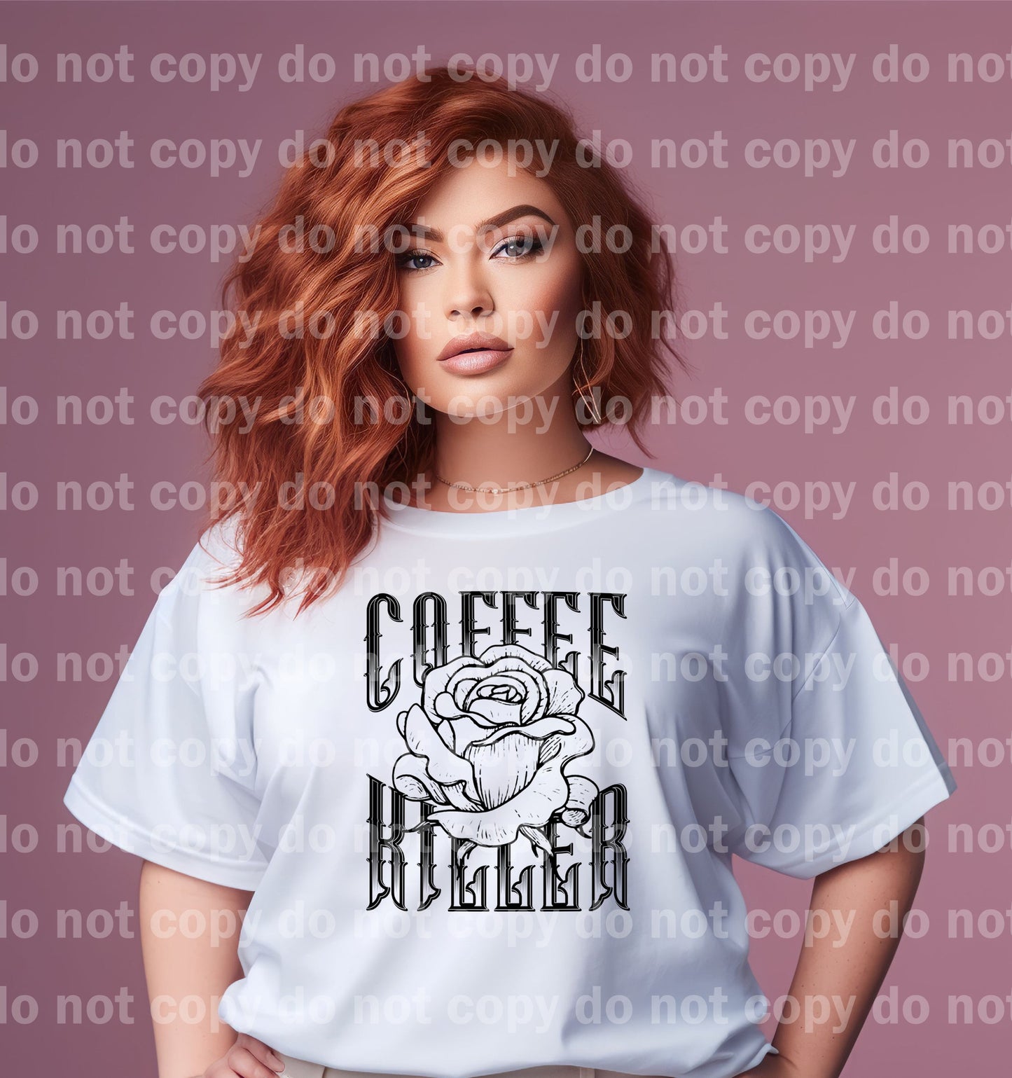 Impresión de sueño de flores asesinas de café o impresión de sublimación