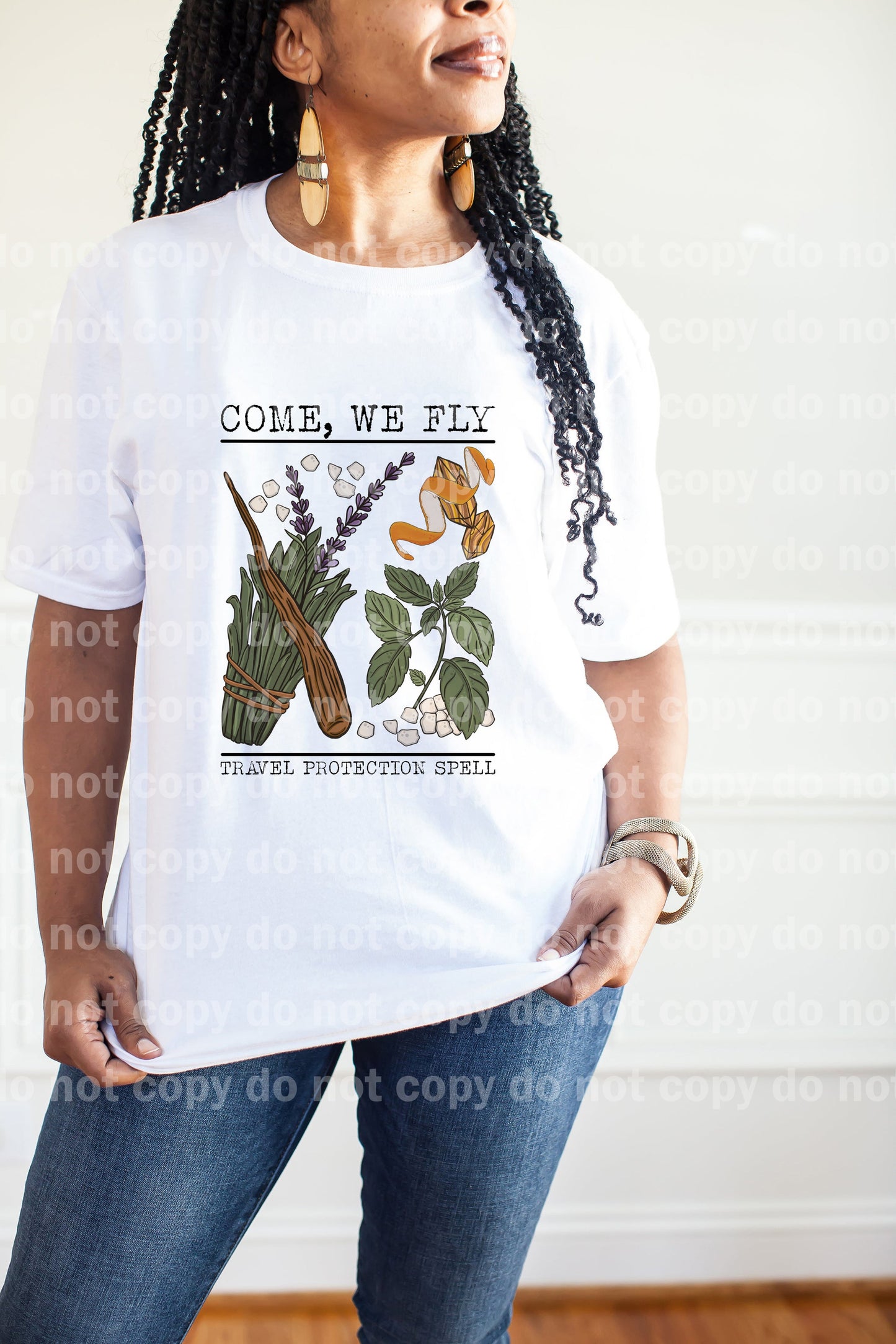 Come We Fly Travel Protection Spell Chart Dream Print or Sublimation Print