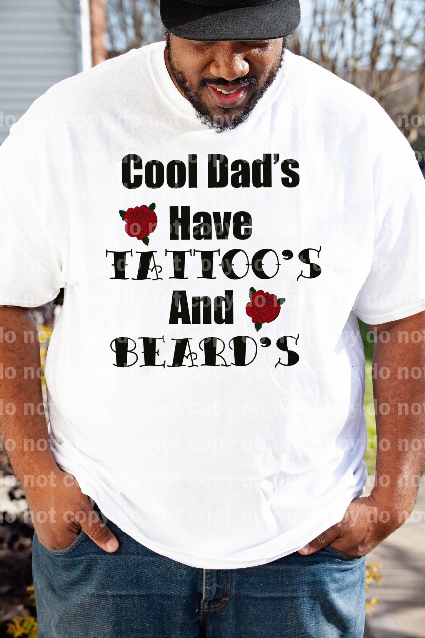 Cool Dad's Have Tattoo's And Beard's Dream Print or Sublimation Print