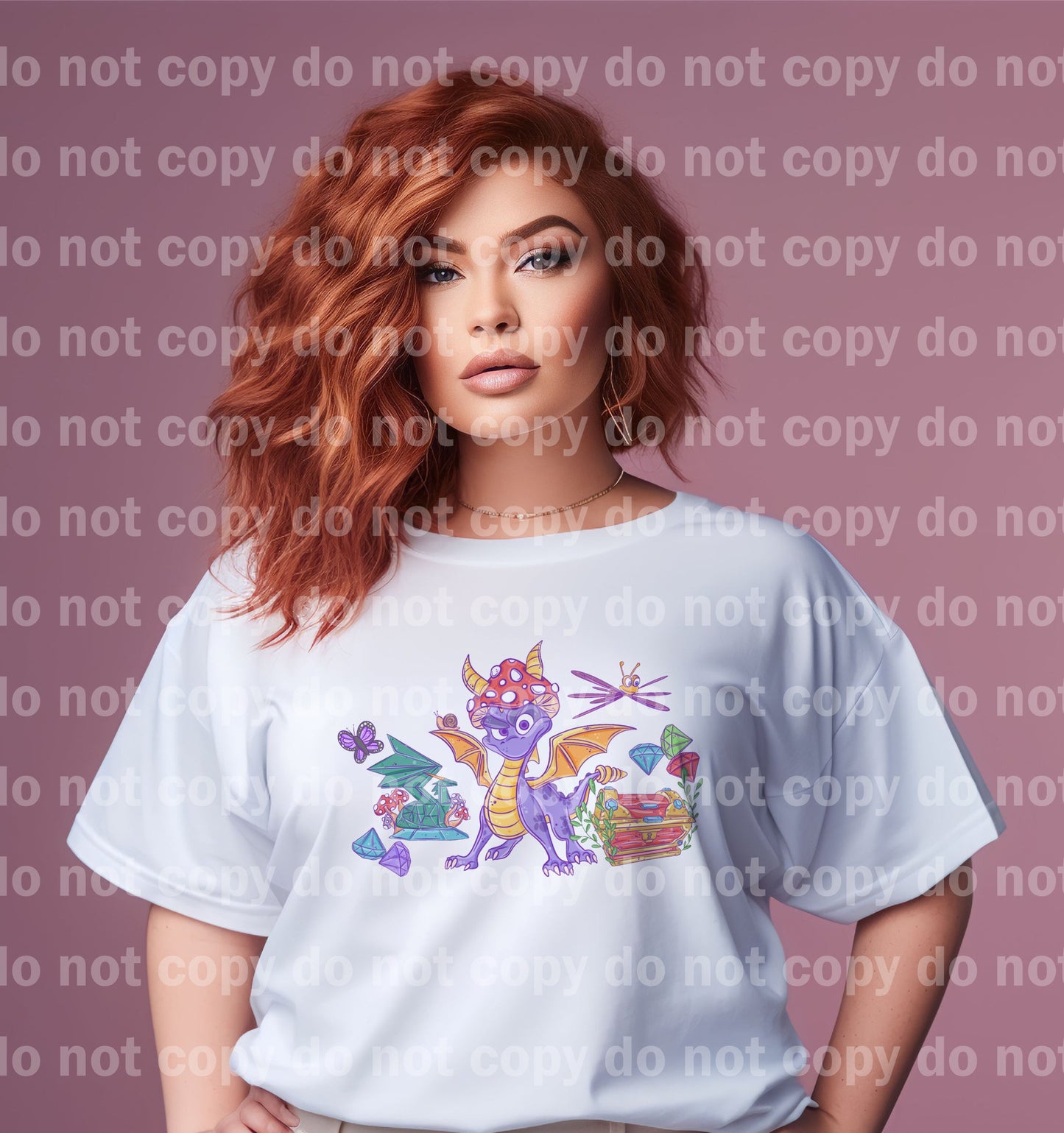 Cottage Purple Dragon Dream Print or Sublimation Print