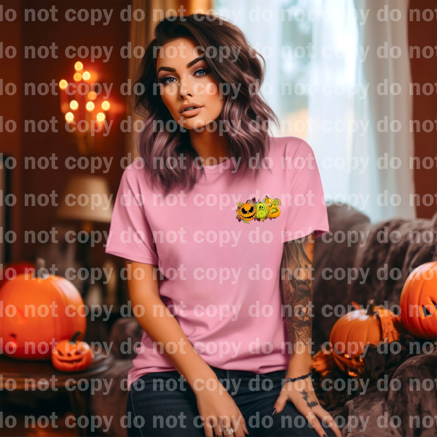 Creepy Pumpkin Season with Pocket Option Dream Print or Sublimation Print