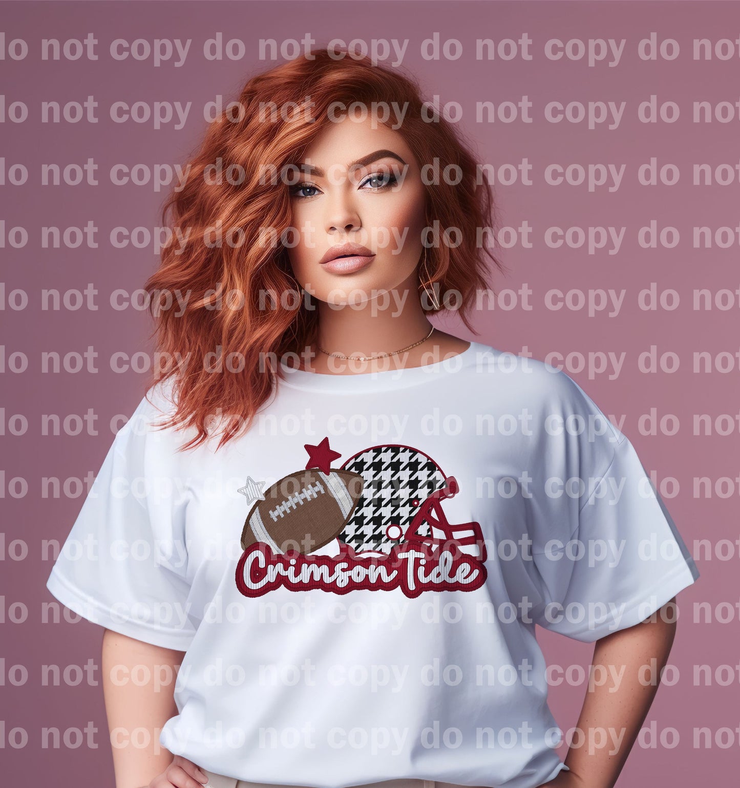 Crimson Tide Football Embroidery Dream Print or Sublimation Print