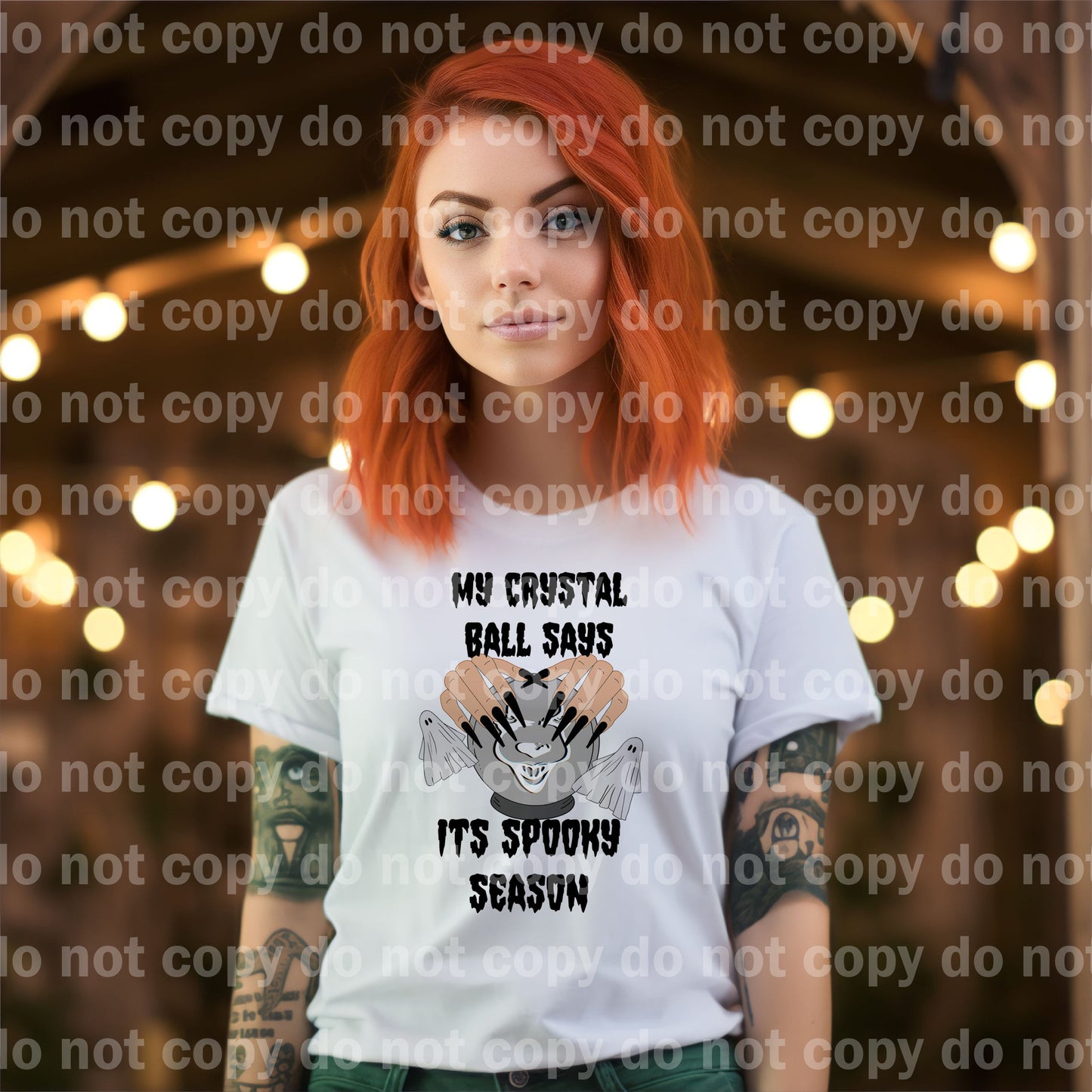 Mi bola de cristal dice que es una temporada espeluznante Impresión de sueño de payaso o impresión de sublimación