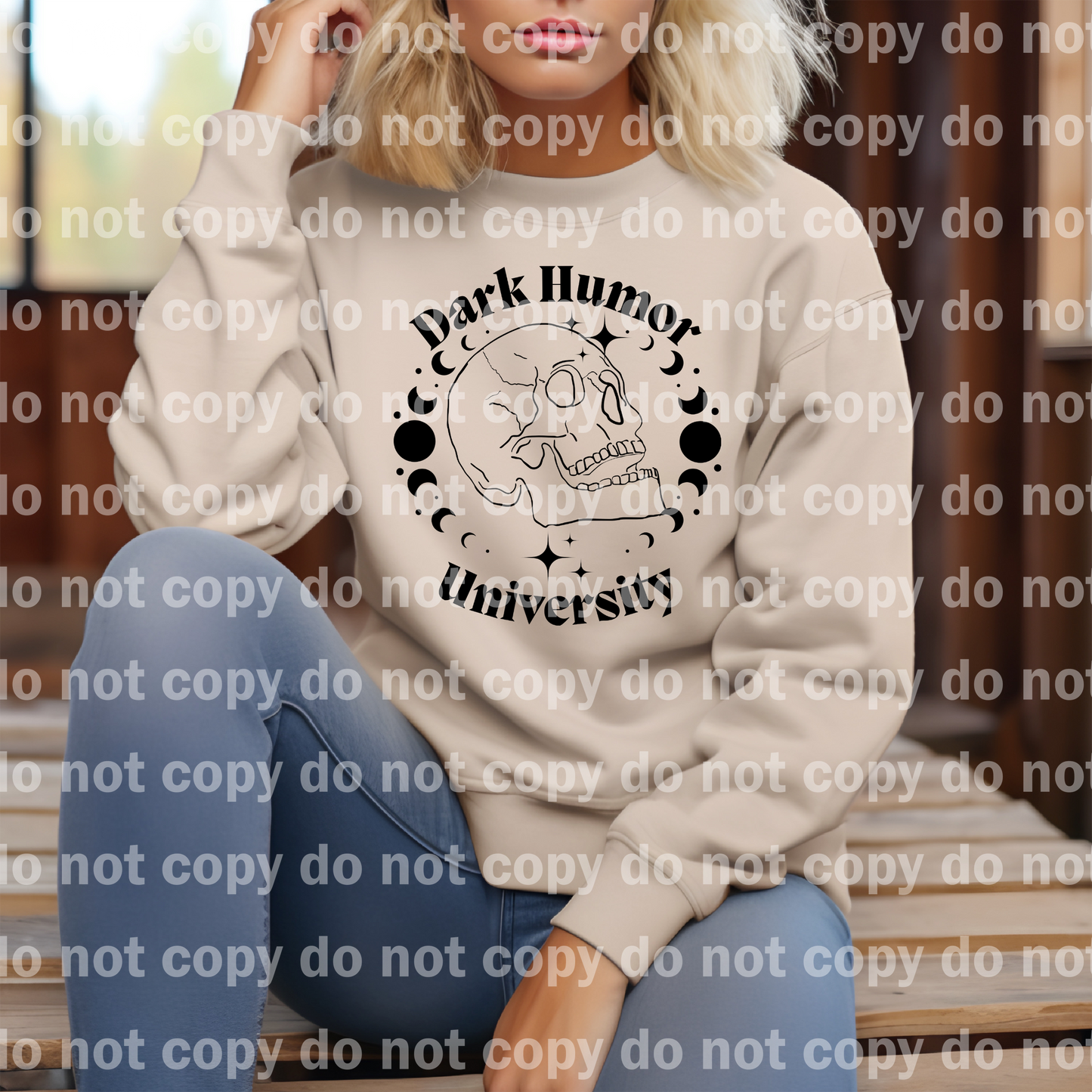 Dark Humor University Skull Dream Print or Sublimation Print