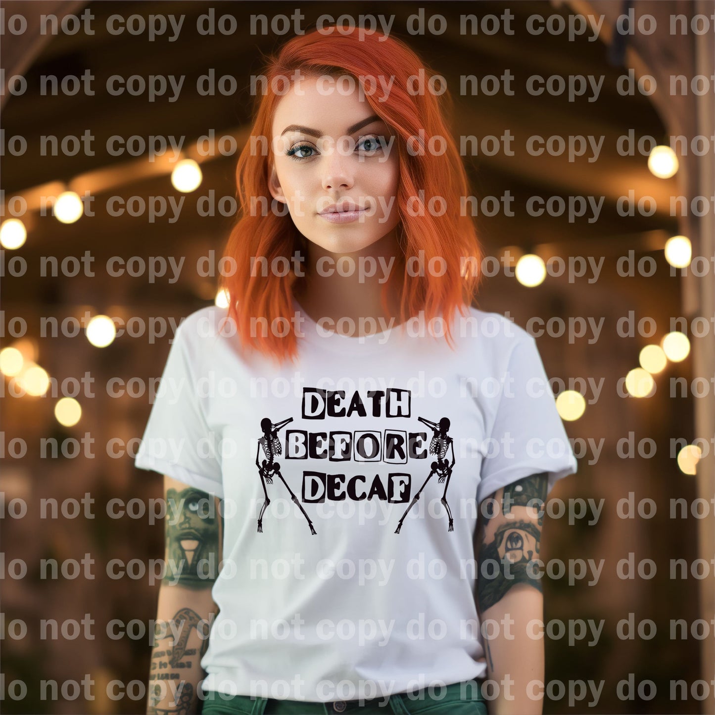 Death Before Decaf Dream Print or Sublimation Print
