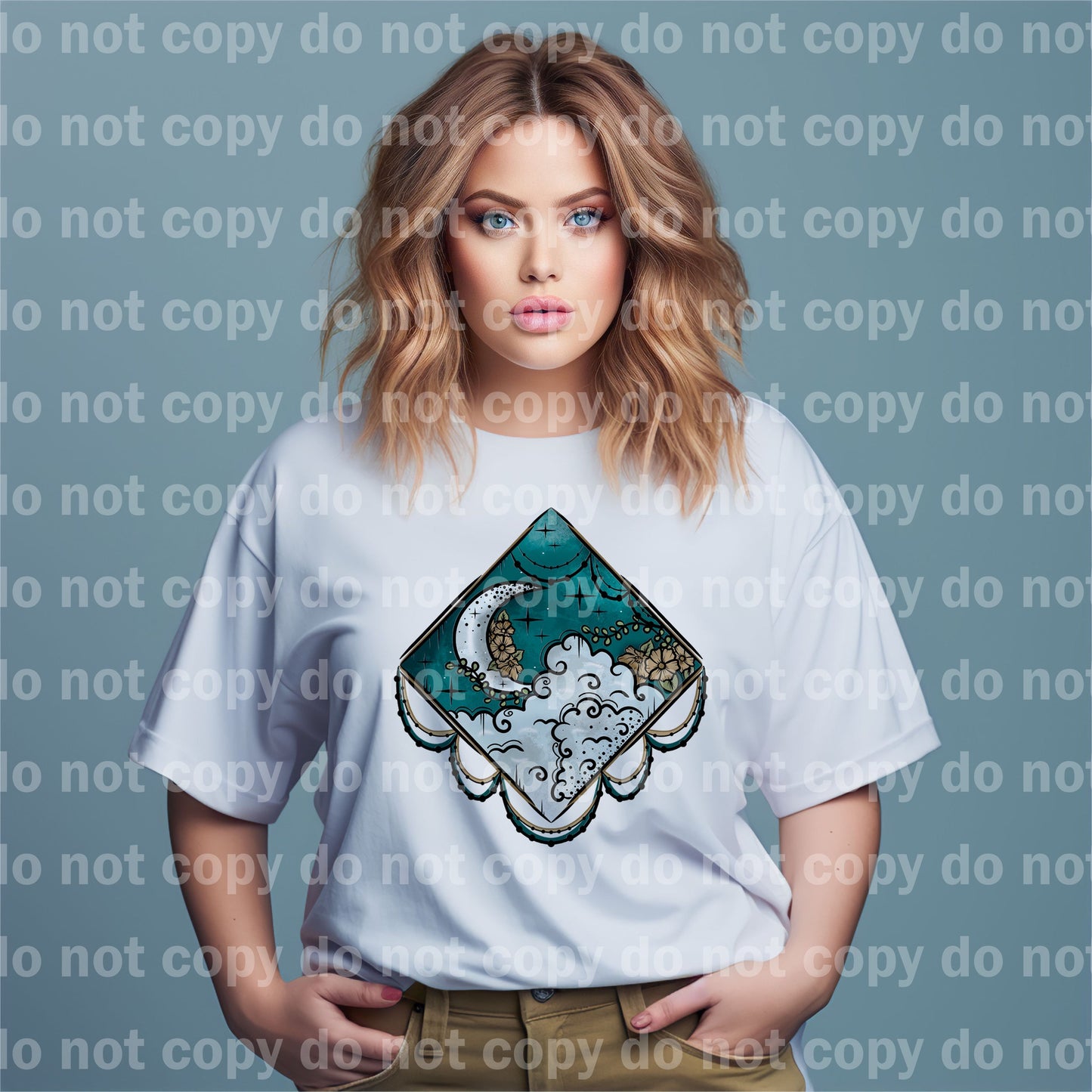 Diamond Moon Floral Cloud In Various Colors Dream Print or Sublimation Print