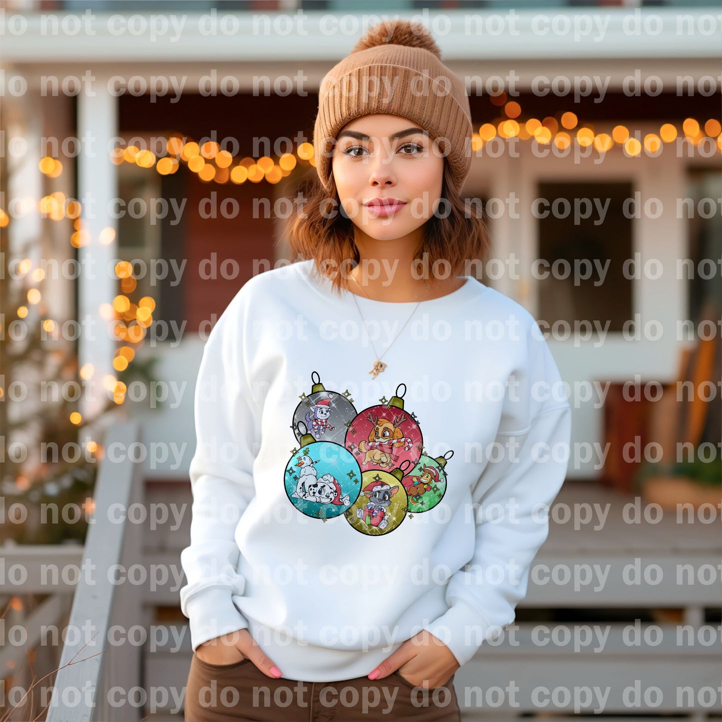 Dog Patrol Christmas Ornaments with Optional Sleeve Design Dream Print or Sublimation Print