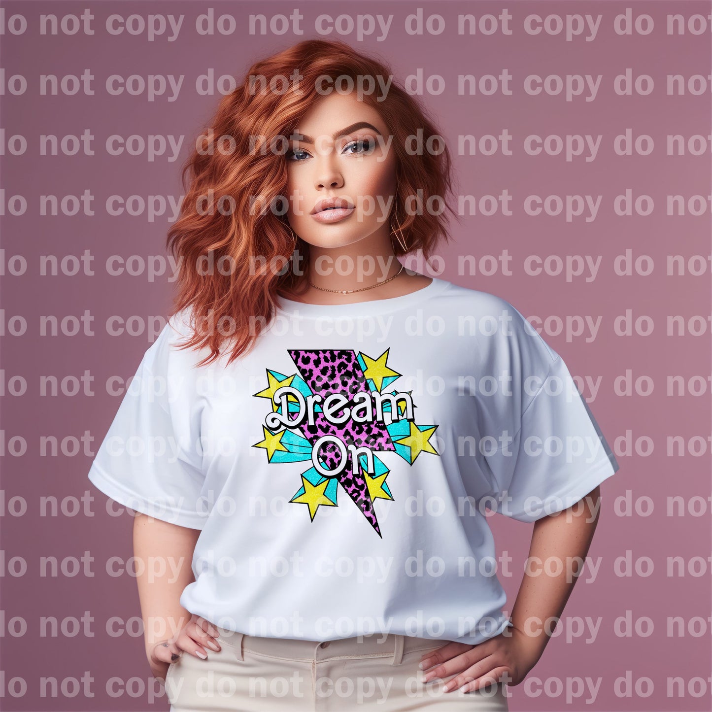 Dream On Bolt With Stars Dream Print or Sublimation Print