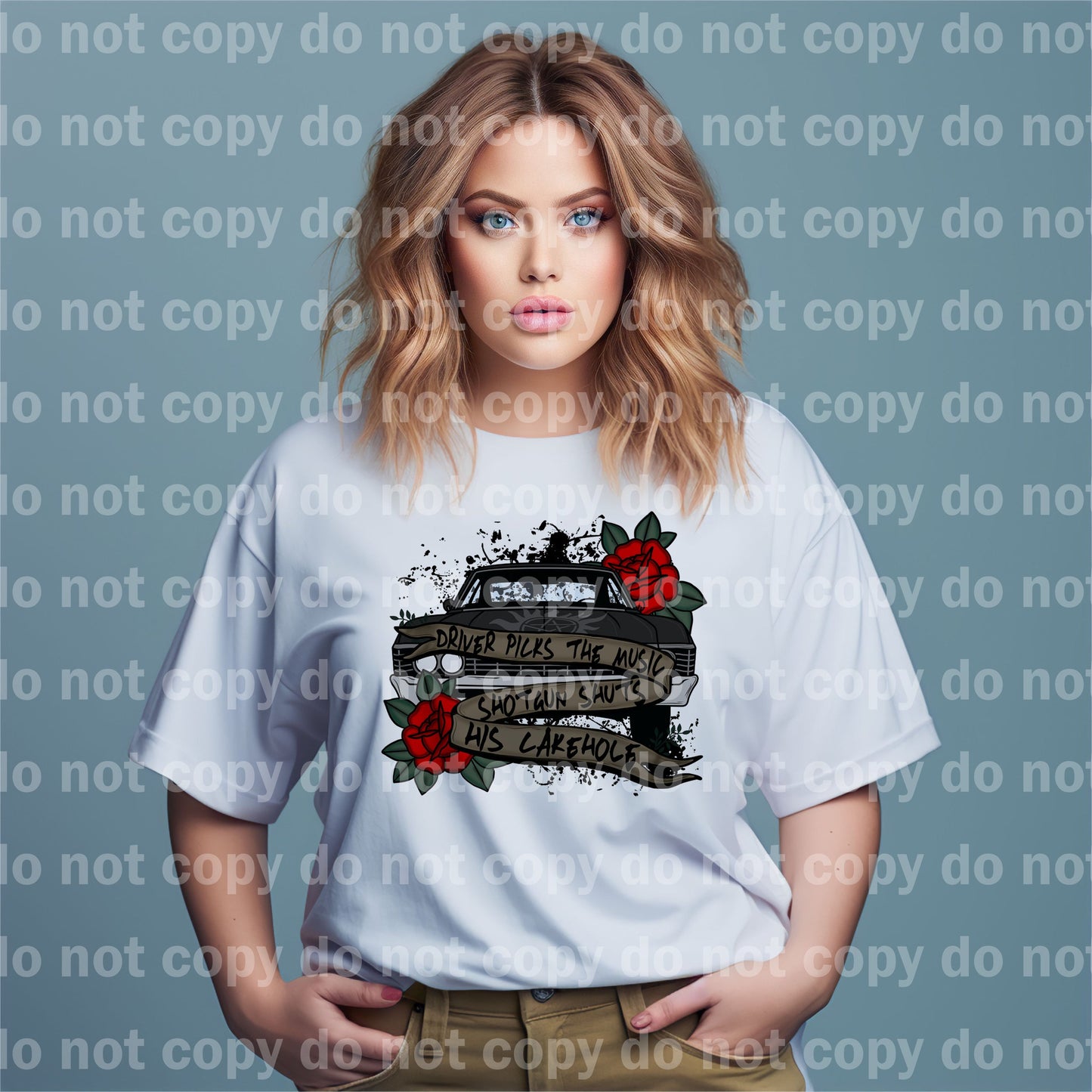 Driver Picks The Music Shotgun Shuts His Cakehole with Optional Sleeve Design Dream Print or Sublimation Print