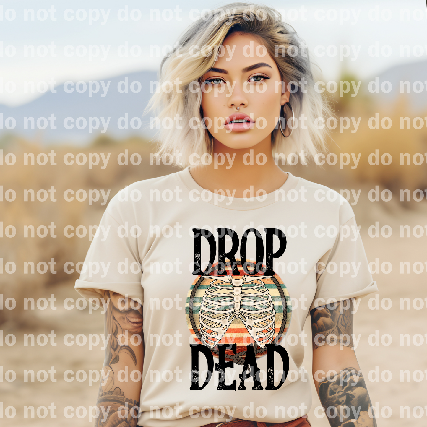 Impresión de ensueño de Drop Dead Rib Cage o impresión de sublimación