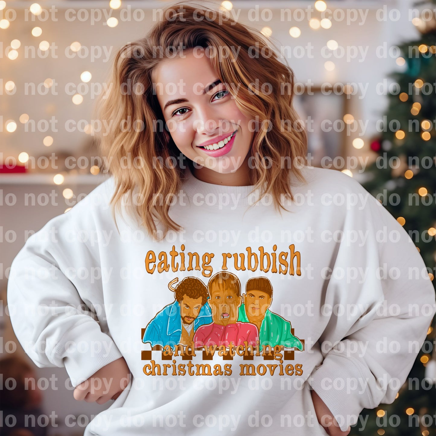 Eating Rubbish And Watching Christmas Movies Dream Print or Sublimation Print