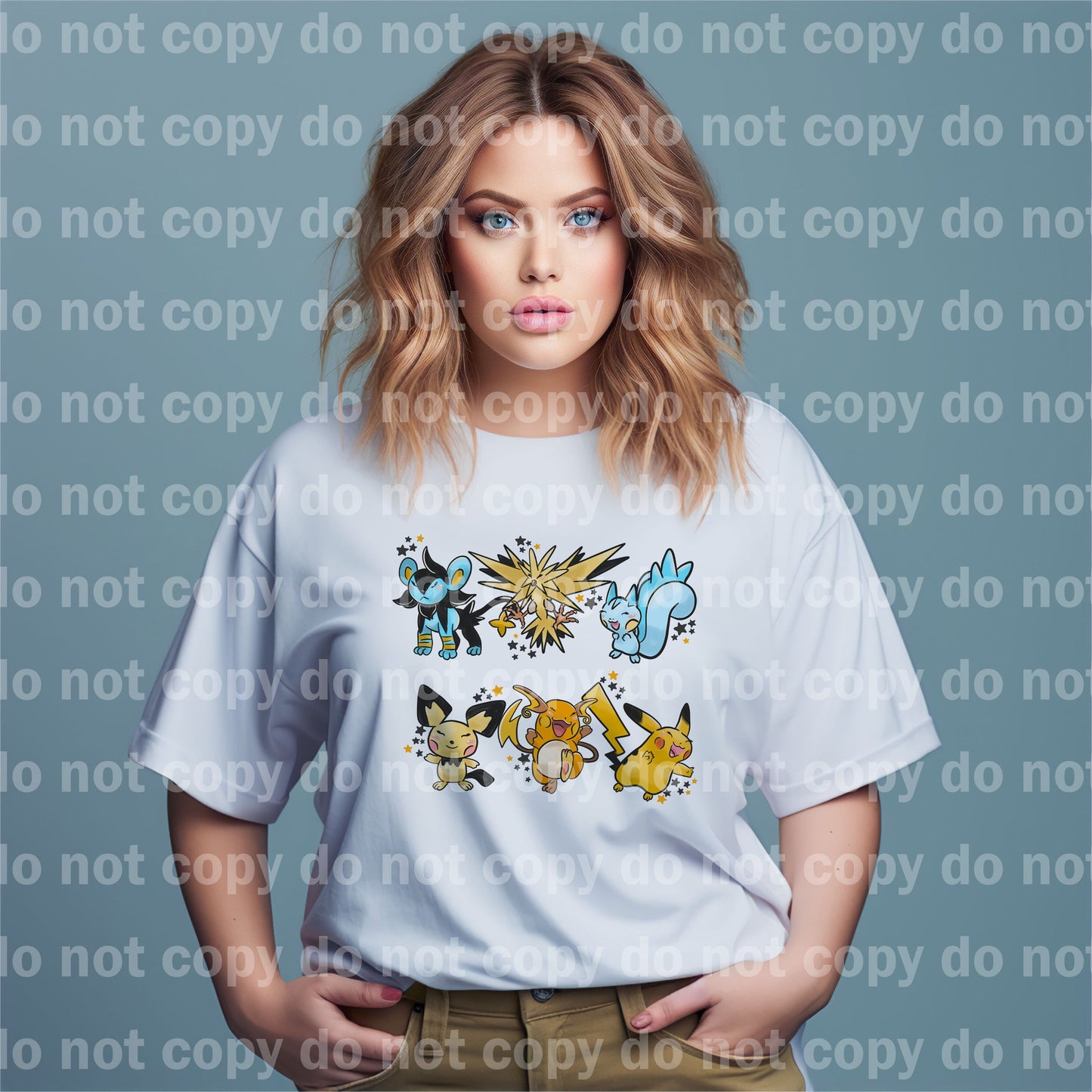 Impresión por sublimación o impresión de sueños de monstruos de bolsillo tipo eléctrico