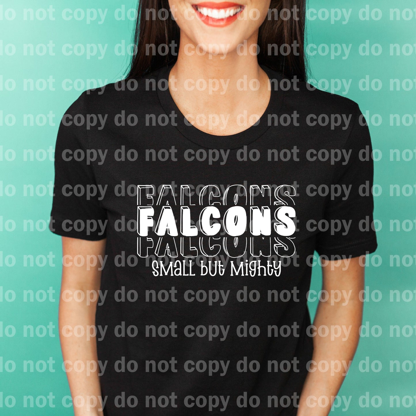 Falcons Small But Mighty Black/White Dream Print or Sublimation Print