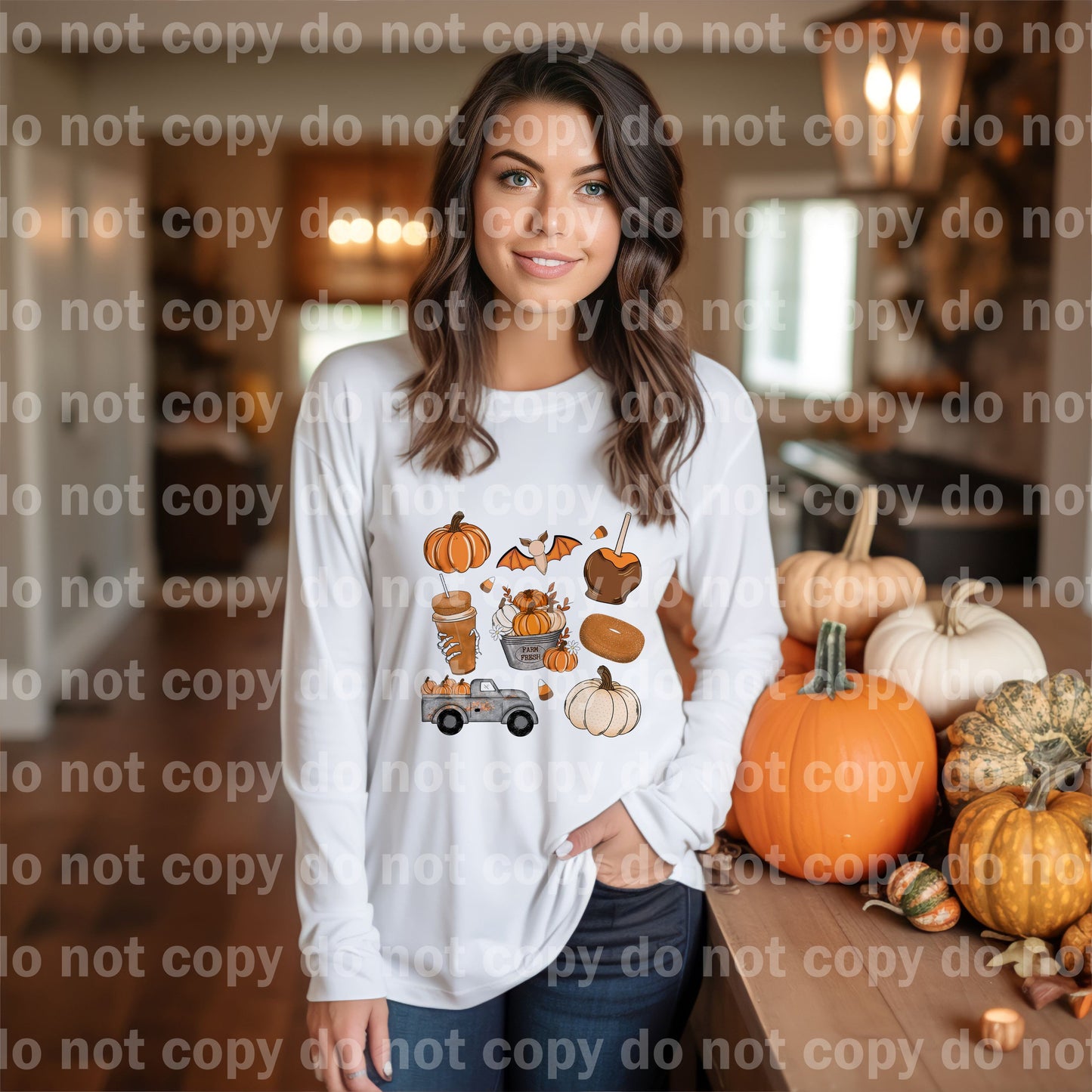 Fall Things Doodles Dream Print o Impresión de sublimación