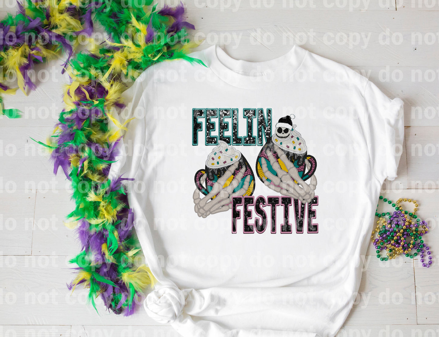 Feelin Festive Embroidery Jack Dream Print or Sublimation Print