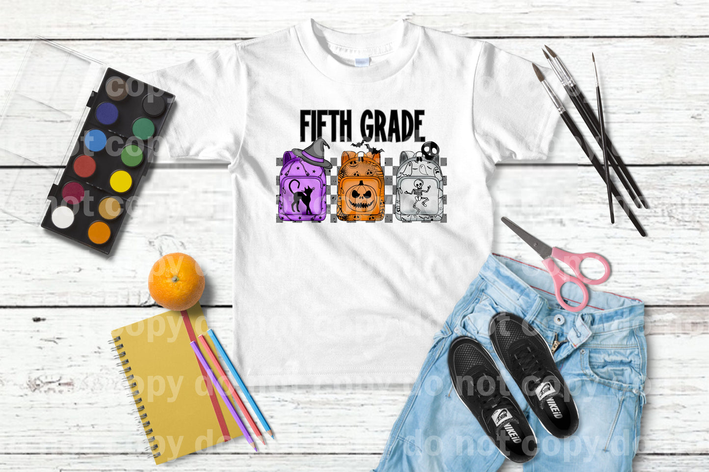 Fifth Grade Spooky Backpack Dream Print or Sublimation Print