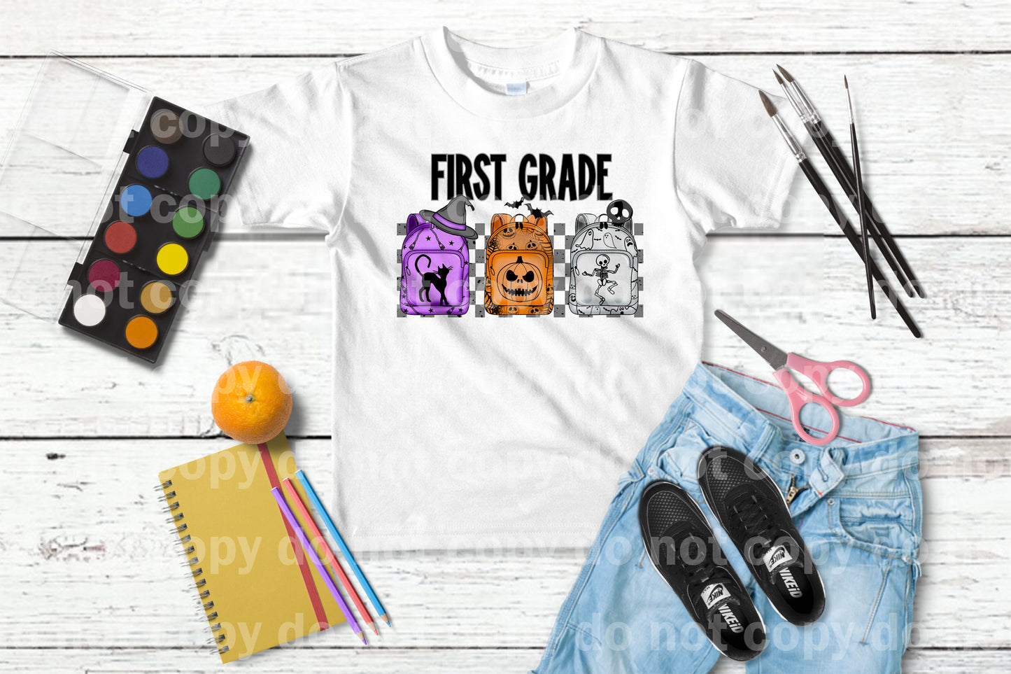 First Grade Spooky Backpack Dream Print or Sublimation Print