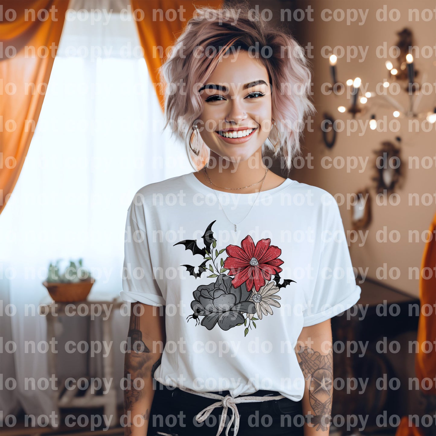 Floral Bats Dream Print or Sublimation Print