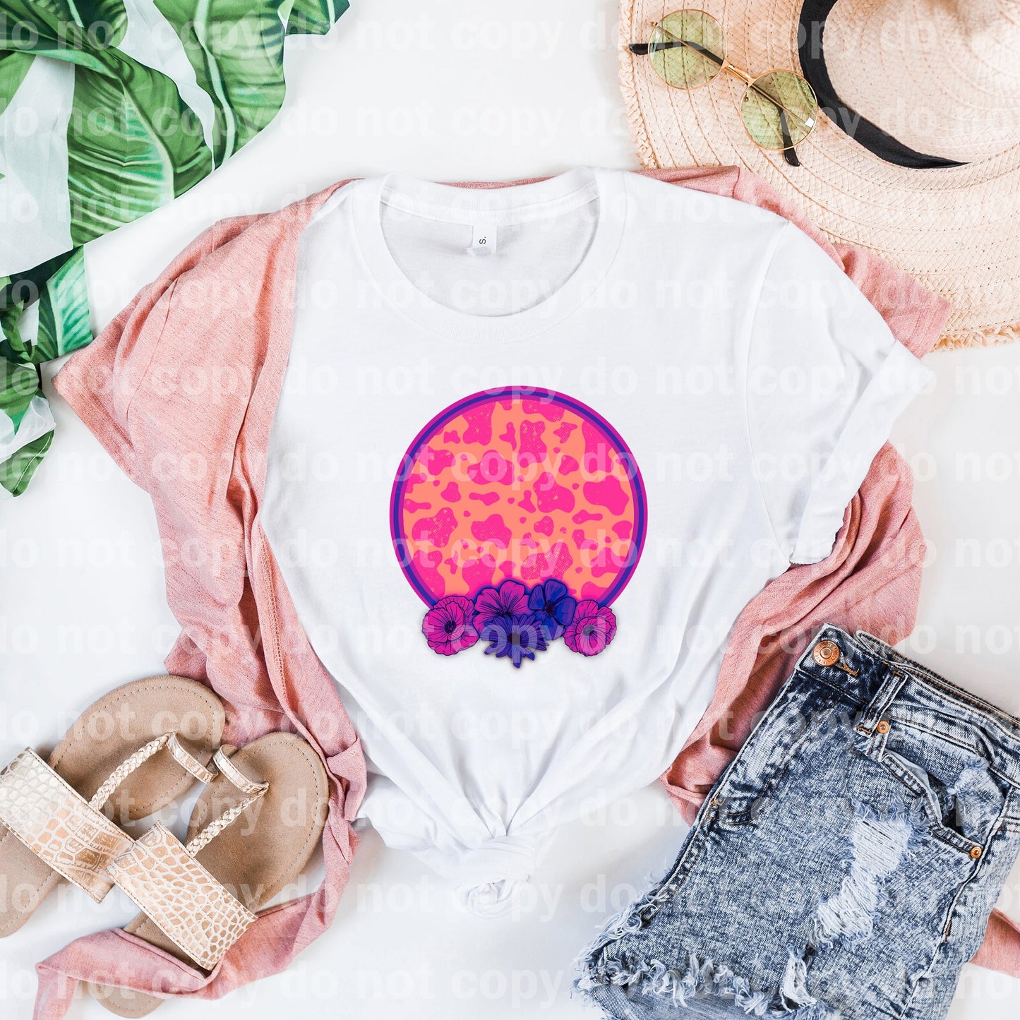 Floral Cow Print Dream Print or Sublimation Print
