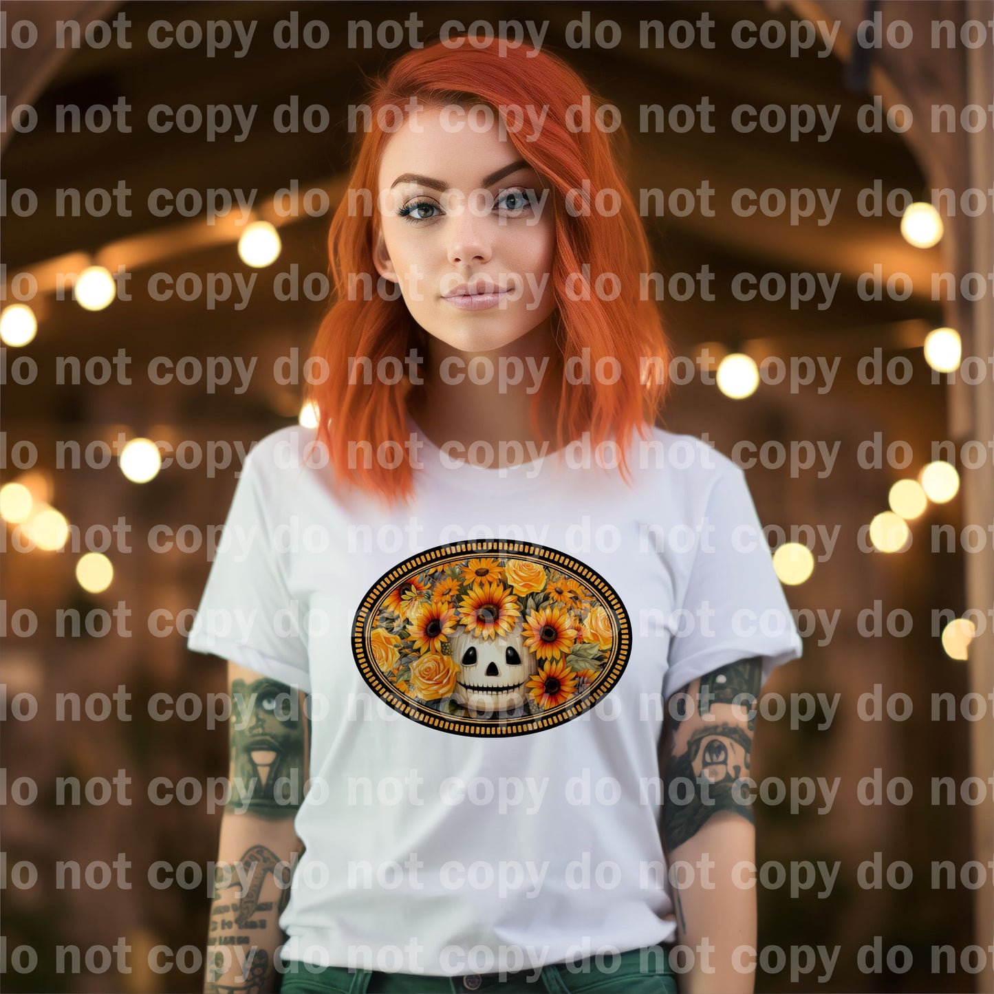 Flowers And Pumpkins Oval Dream Print or Sublimation Print