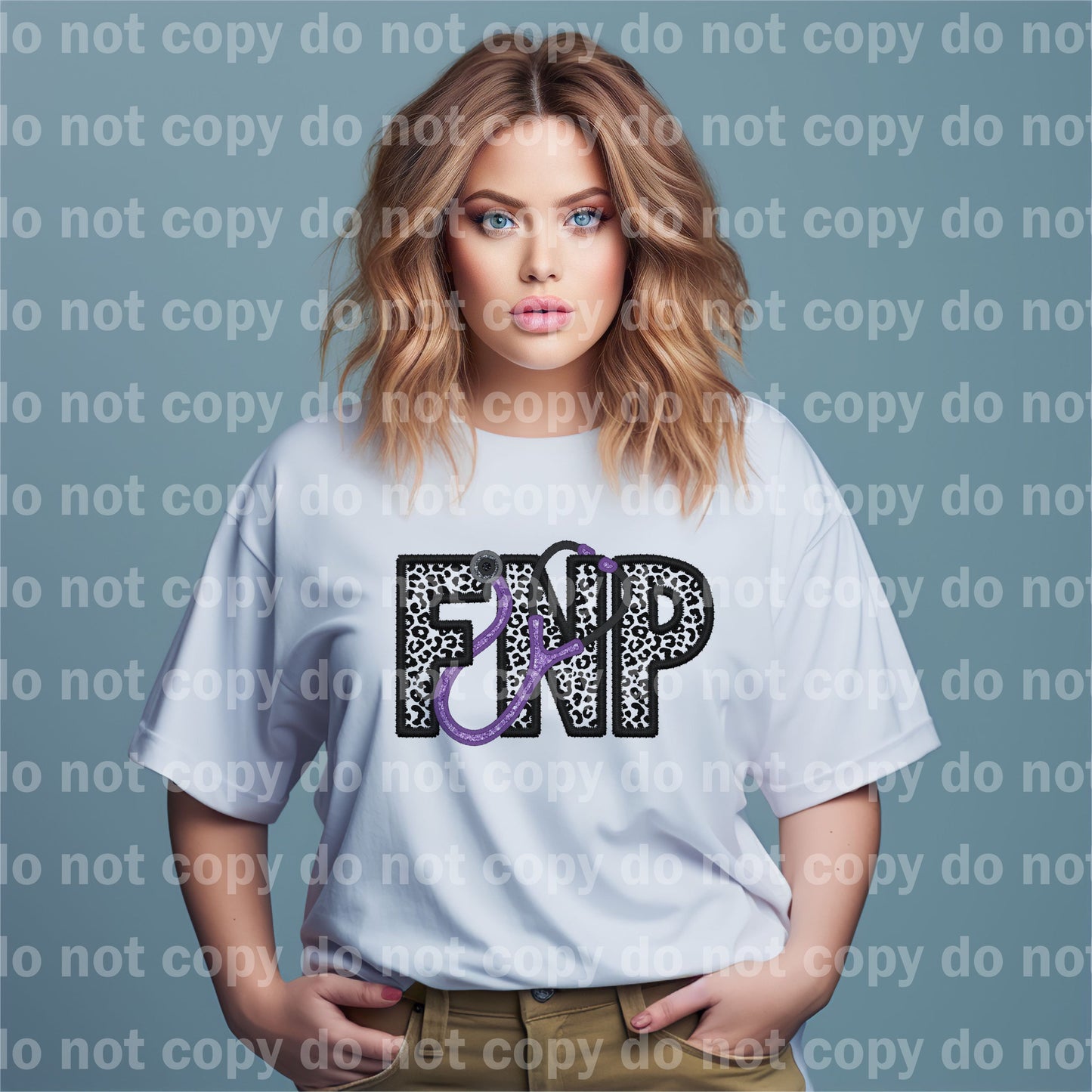 FNP Cheetah Print Stethoscope Dream Print or Sublimation Print