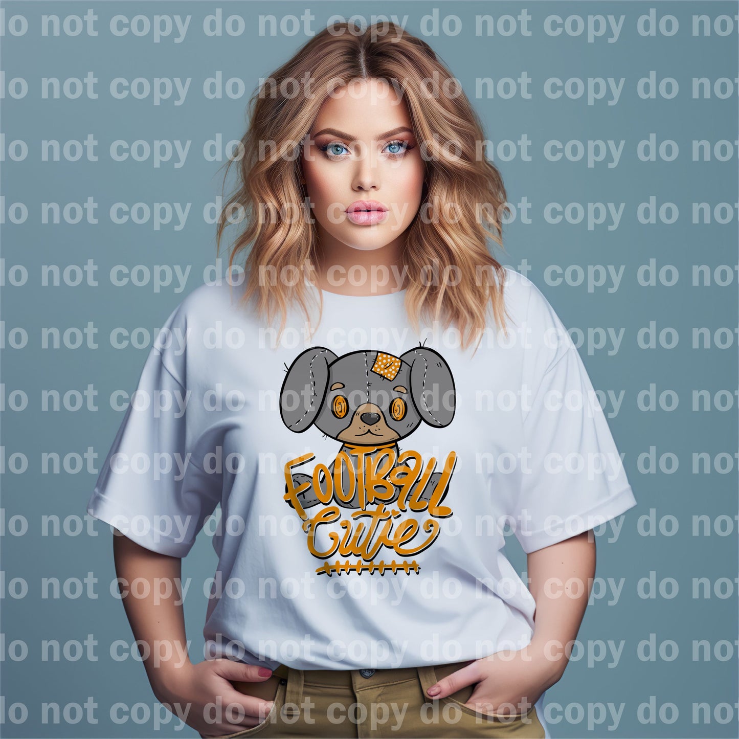 Football Cutie Dog Dream Print or Sublimation Print