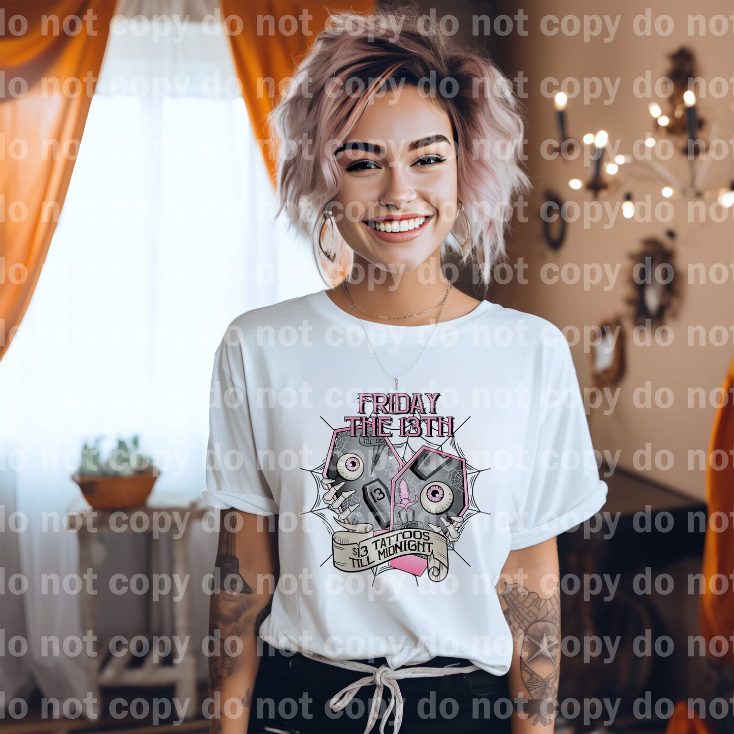 Friday The 13th With Optional Two Rows Lightning Bolt Sleeve Design Dream Print or Sublimation Print