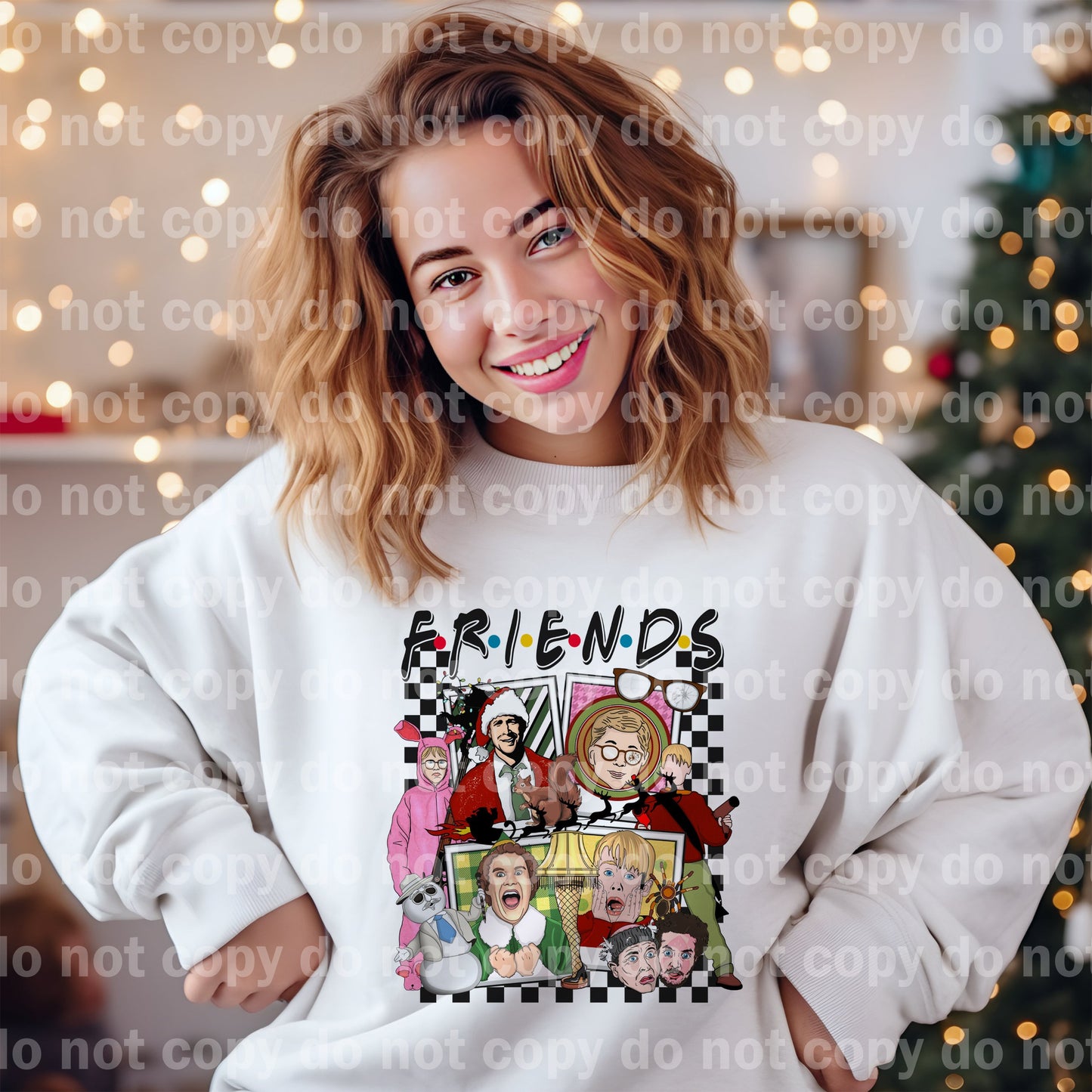 Friends Polaroid Christmas Edition with Optional Sleeve Design Dream Print or Sublimation Print