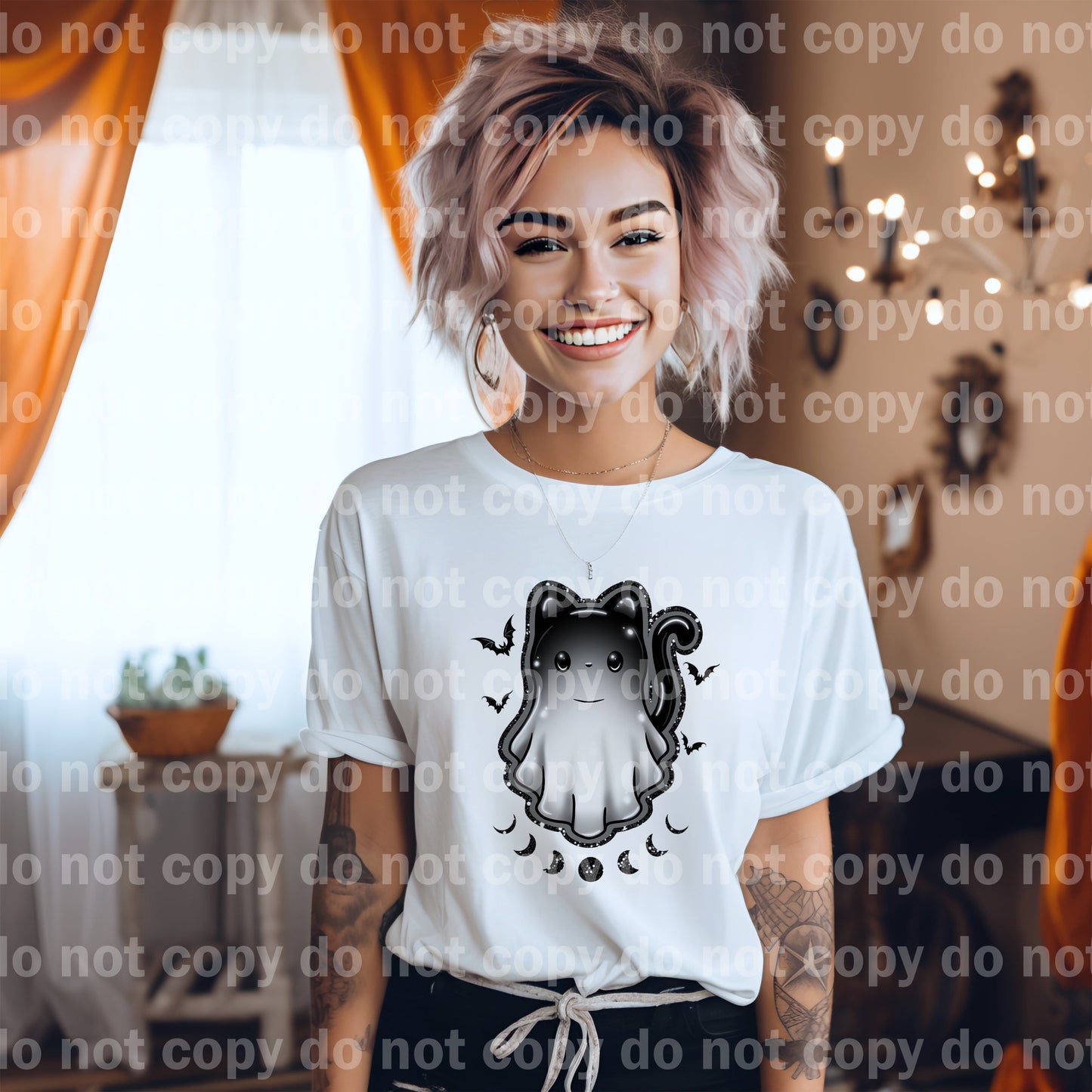 Ghost Cat Dream Print or Sublimation Print