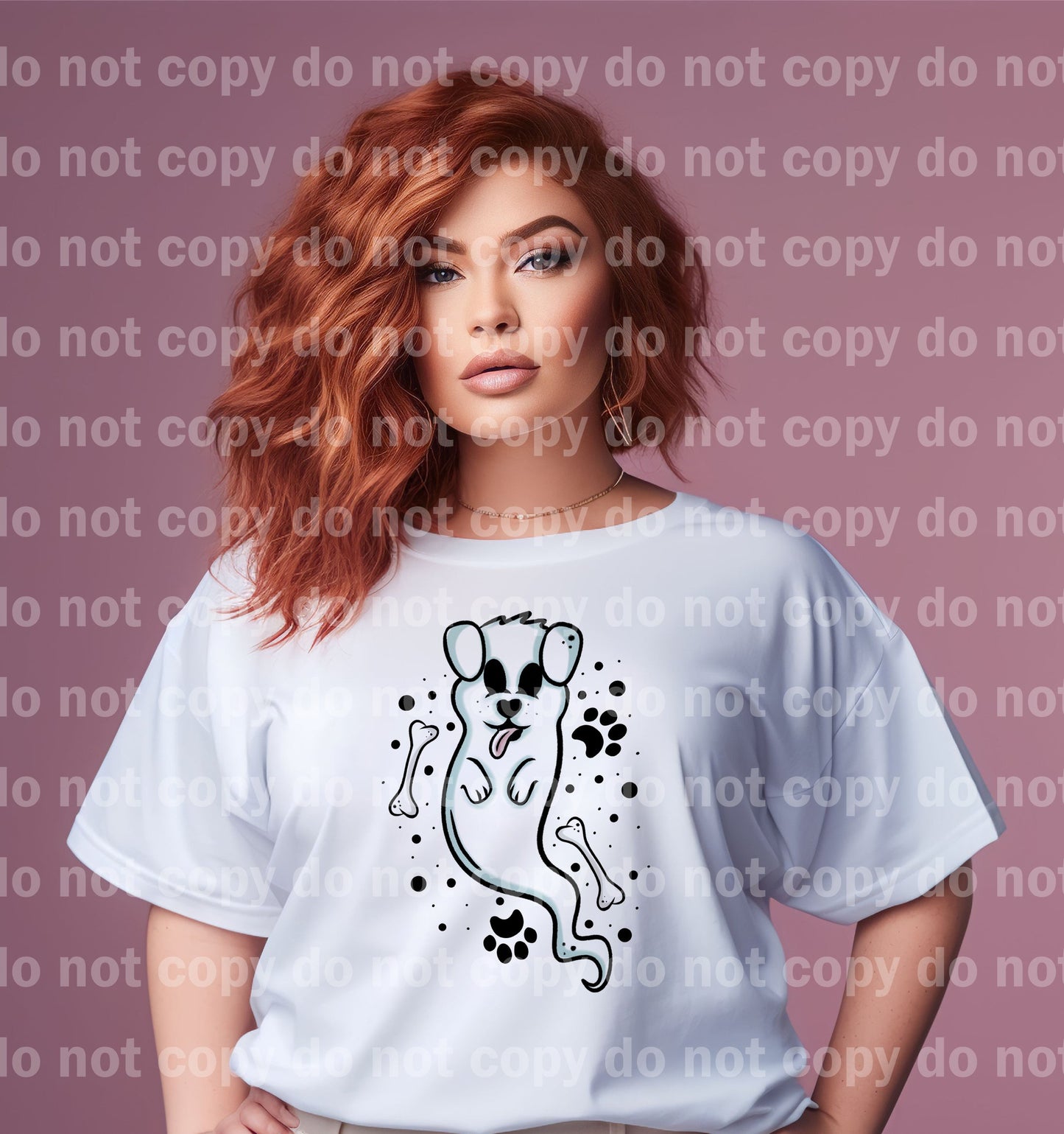 Ghostly Puppy Dream Print or Sublimation Print