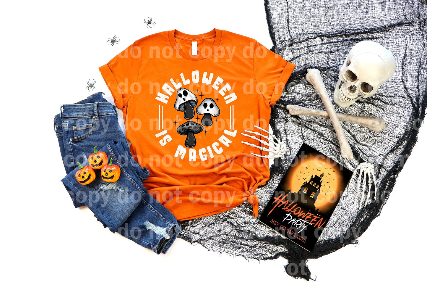 Halloween Is Magical Grayscale Black/White Dream Print or Sublimation Print