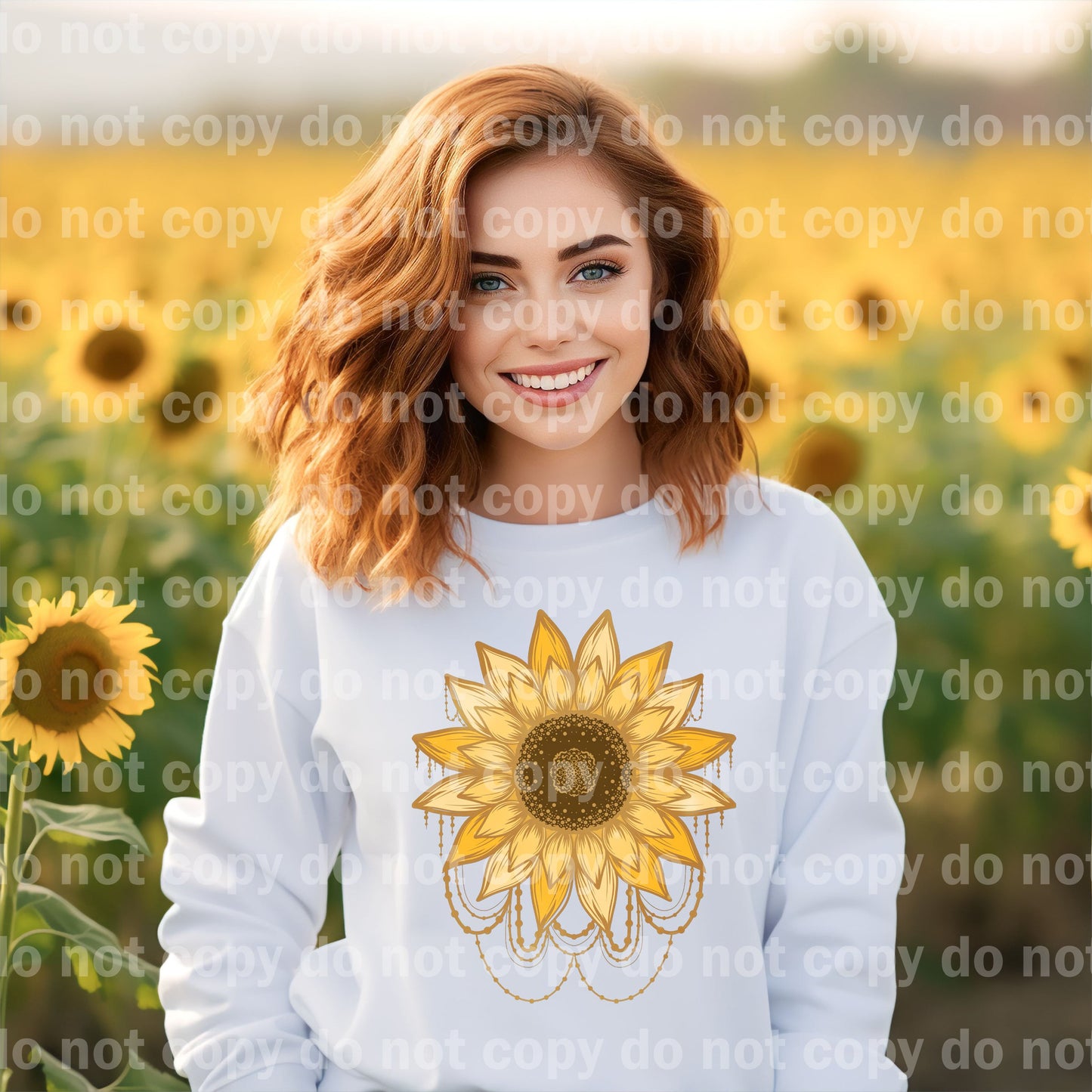 Golden Sunflower Bead Dream Print or Sublimation Print