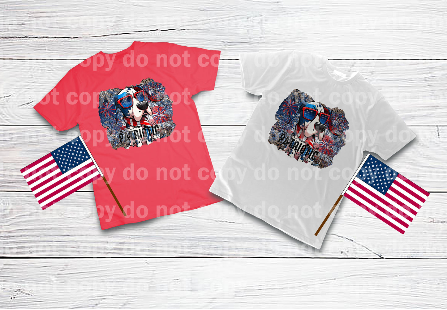 Un cachorro patriótico gran danés sueño impresión o impresión de sublimación