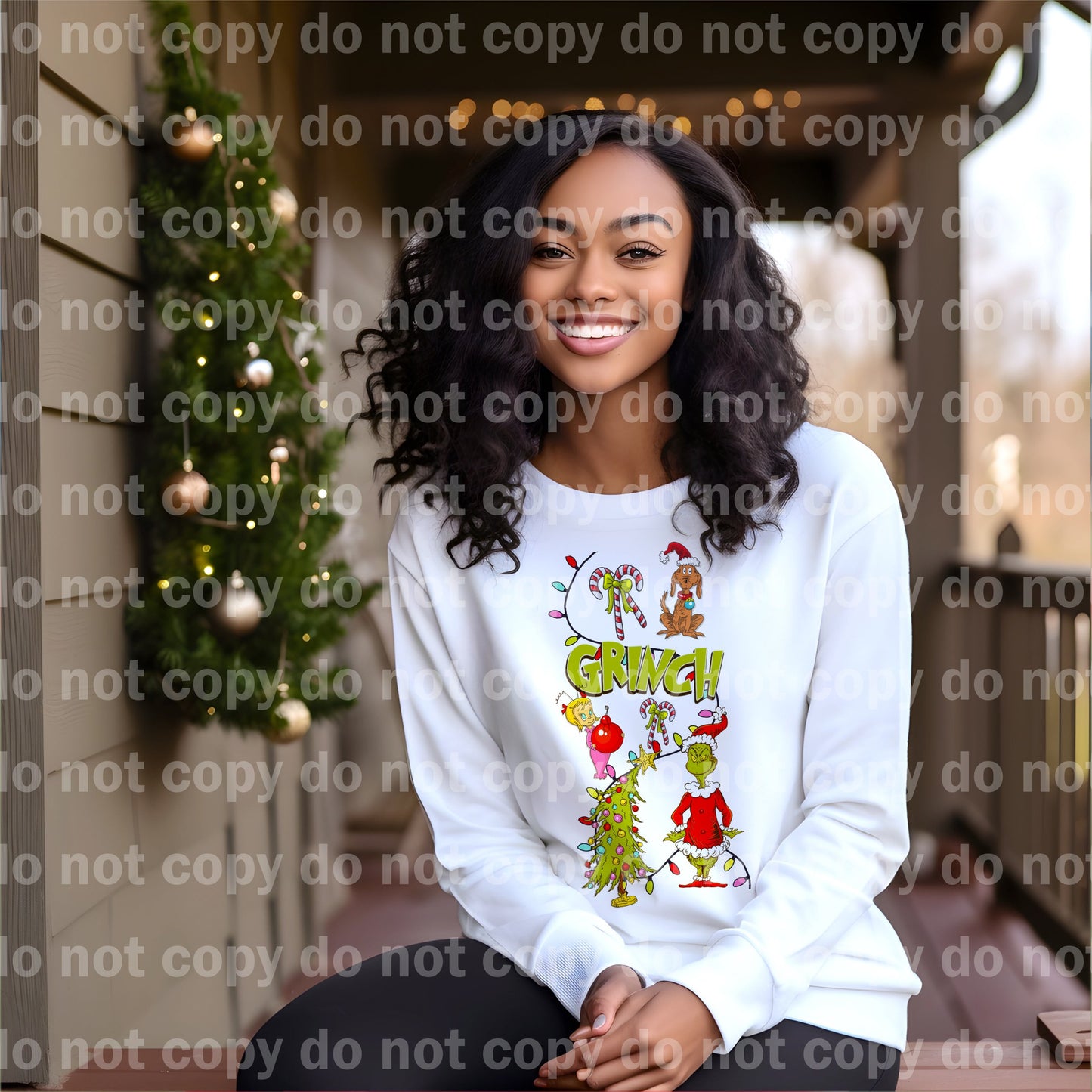 Green Man Christmas Lights Dream Print or Sublimation Print