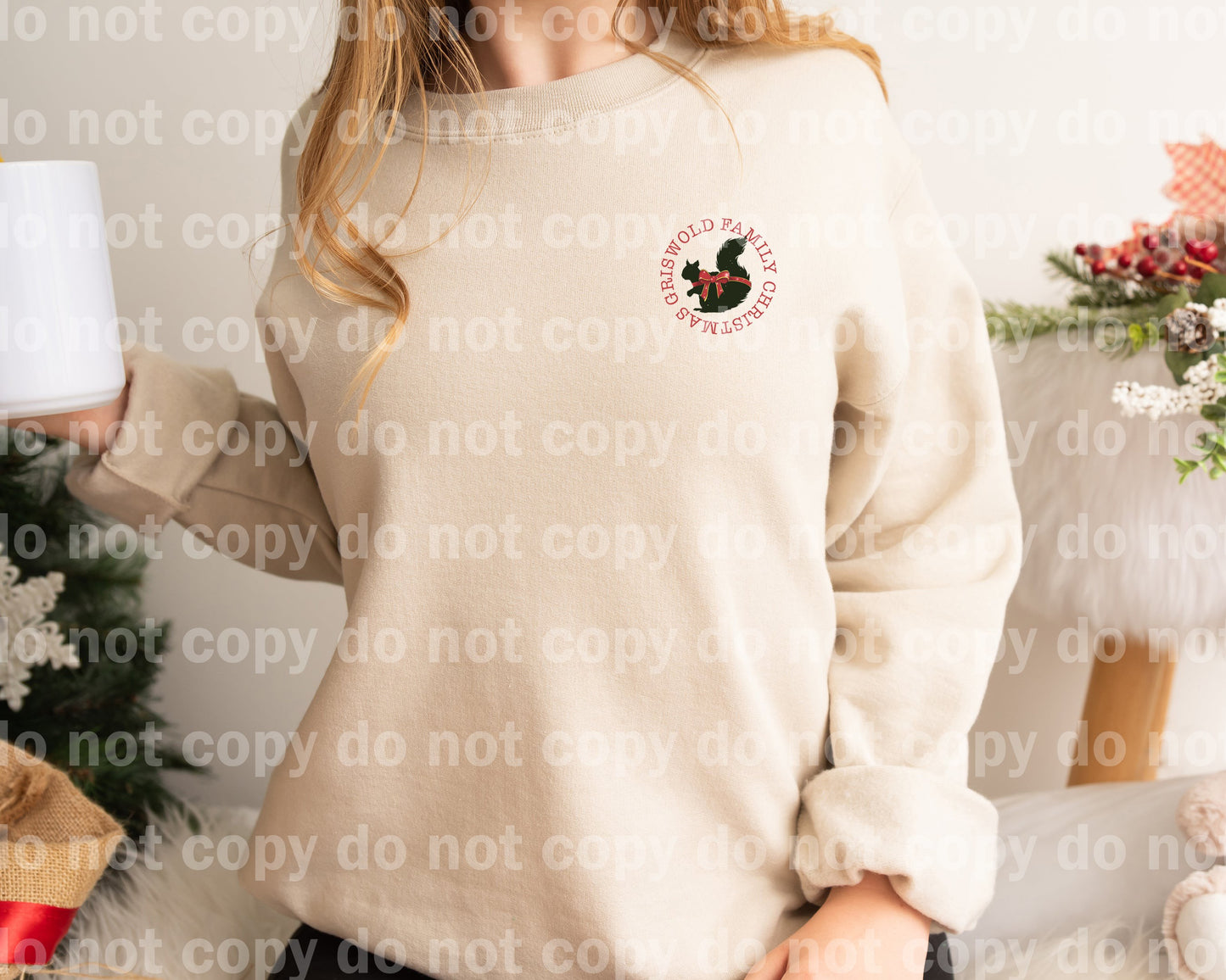 Grisworld Co Christmas Tree Farm with Optional Sleeve Design Dream Print or Sublimation Print