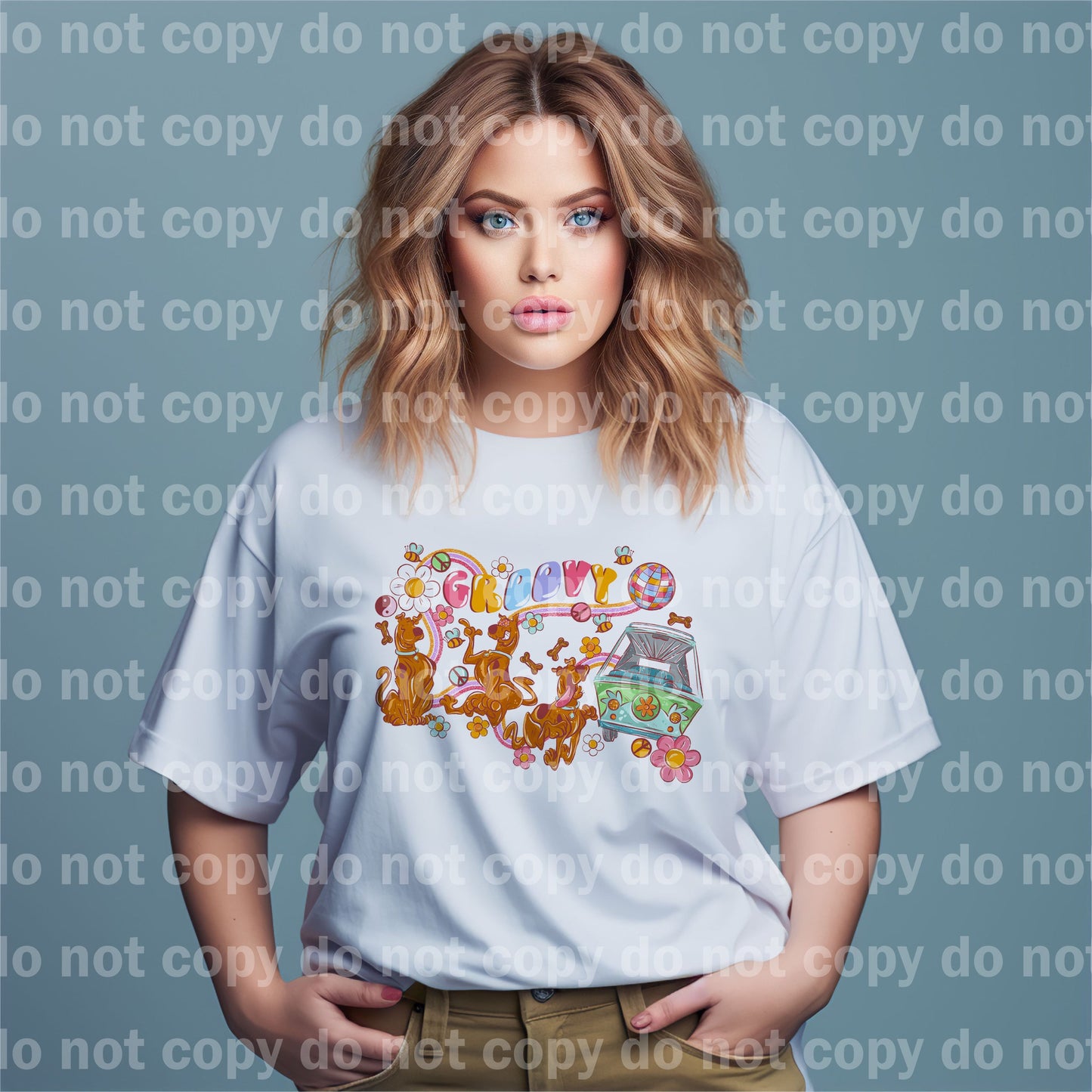 Groovy Mystery Dog Dream Print or Sublimation Print