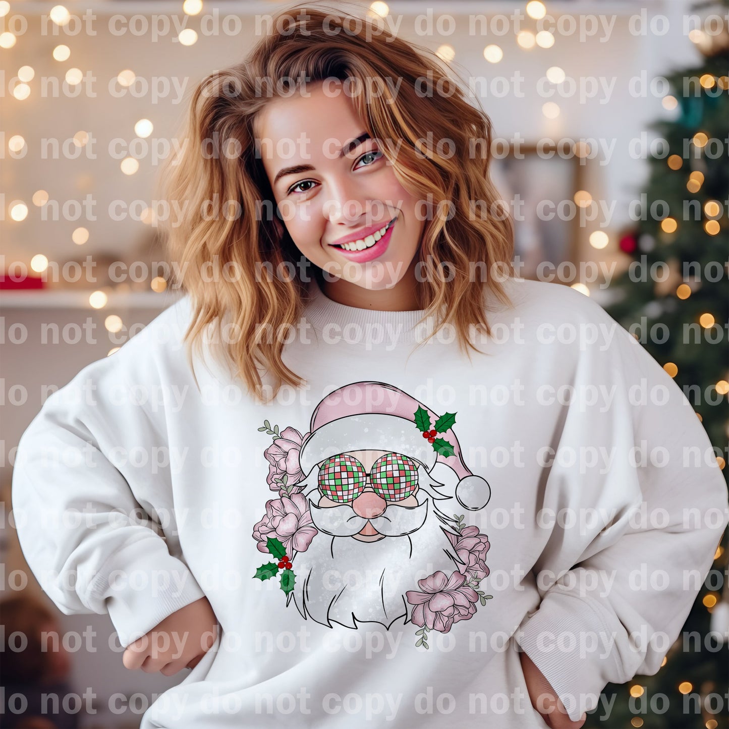 Groovy Santa Pink Dream Print or Sublimation Print