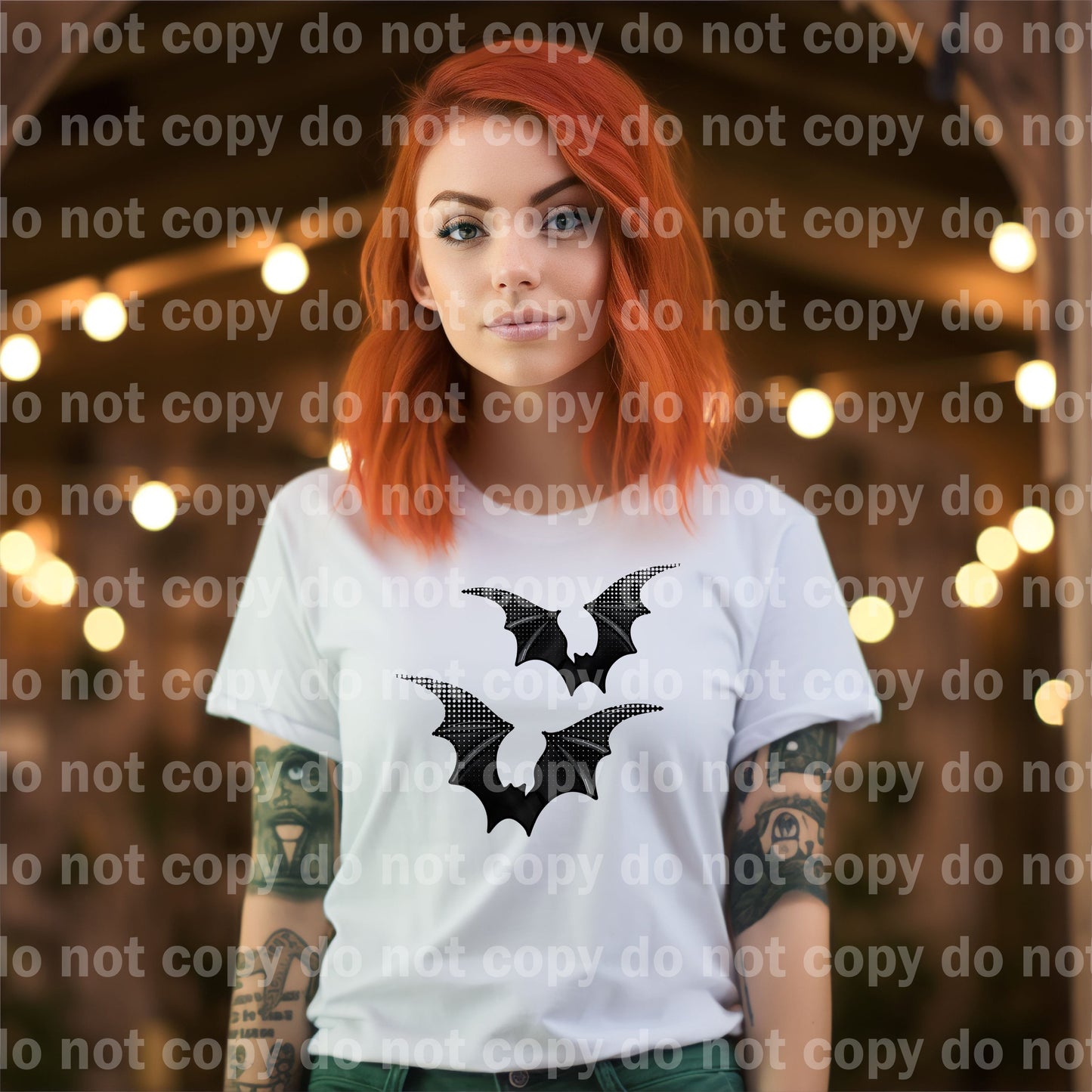 Halftone Bats Dream Print or Sublimation Print