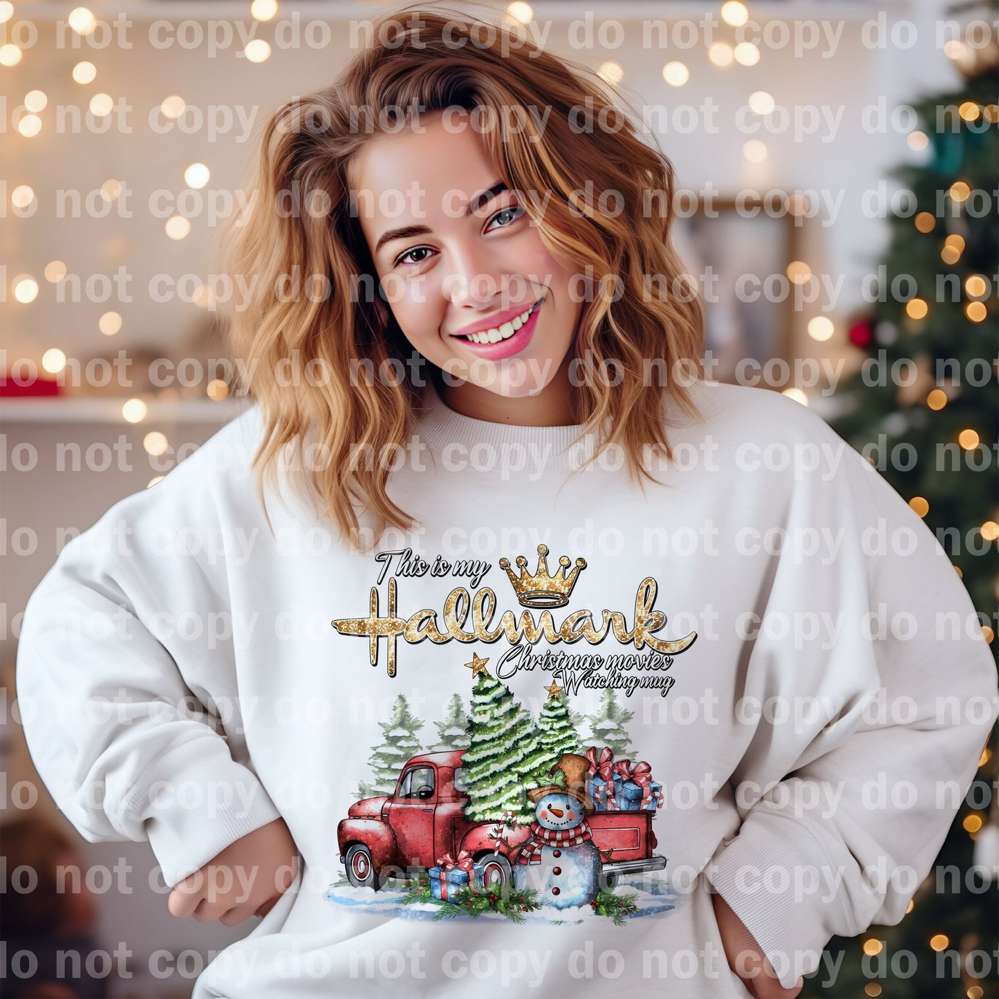 Hallmark Christmas Movie Watching Mug with Optional Sleeve Design Dream Print or Sublimation Print