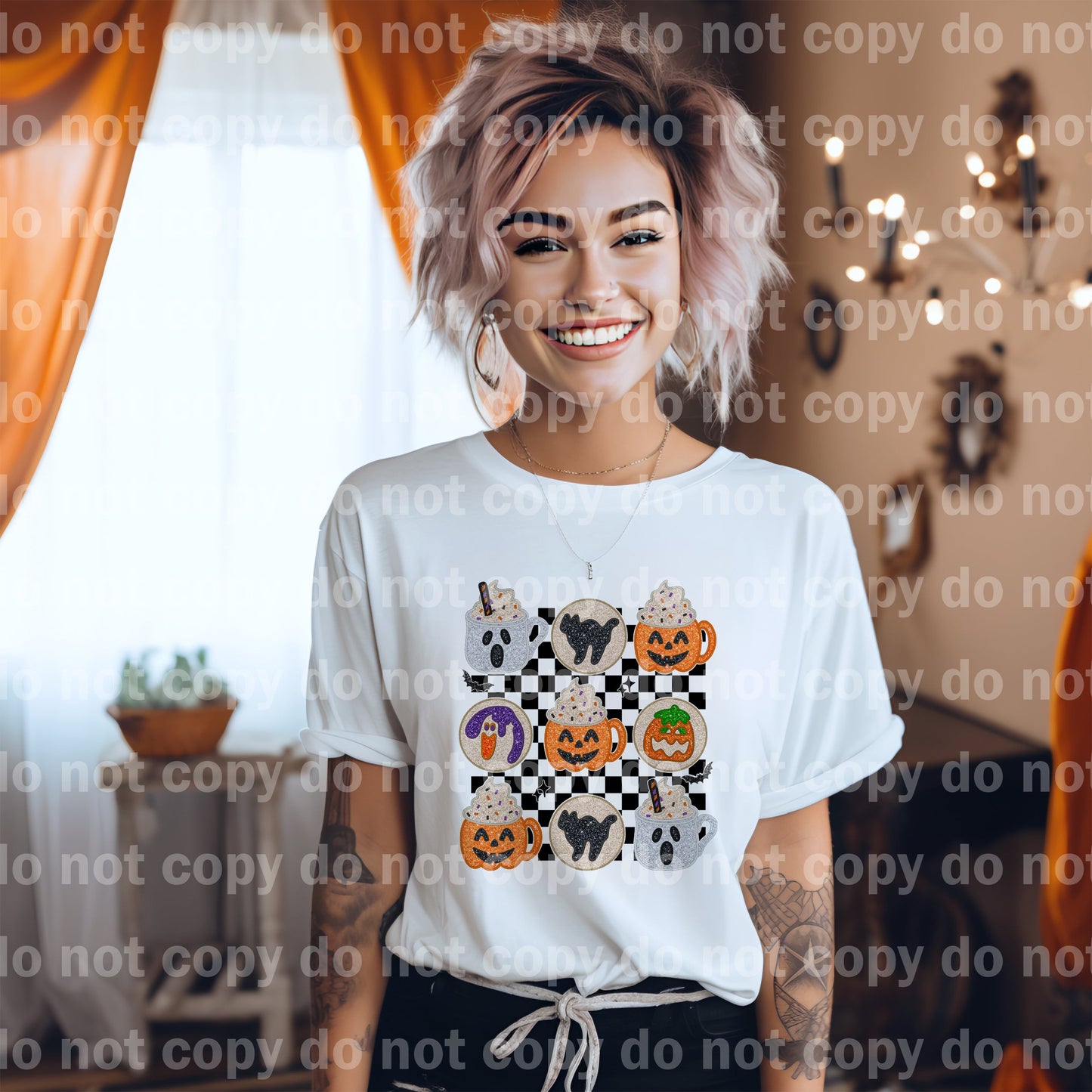 Halloween Cookies Plaid Dream Print or Sublimation Print
