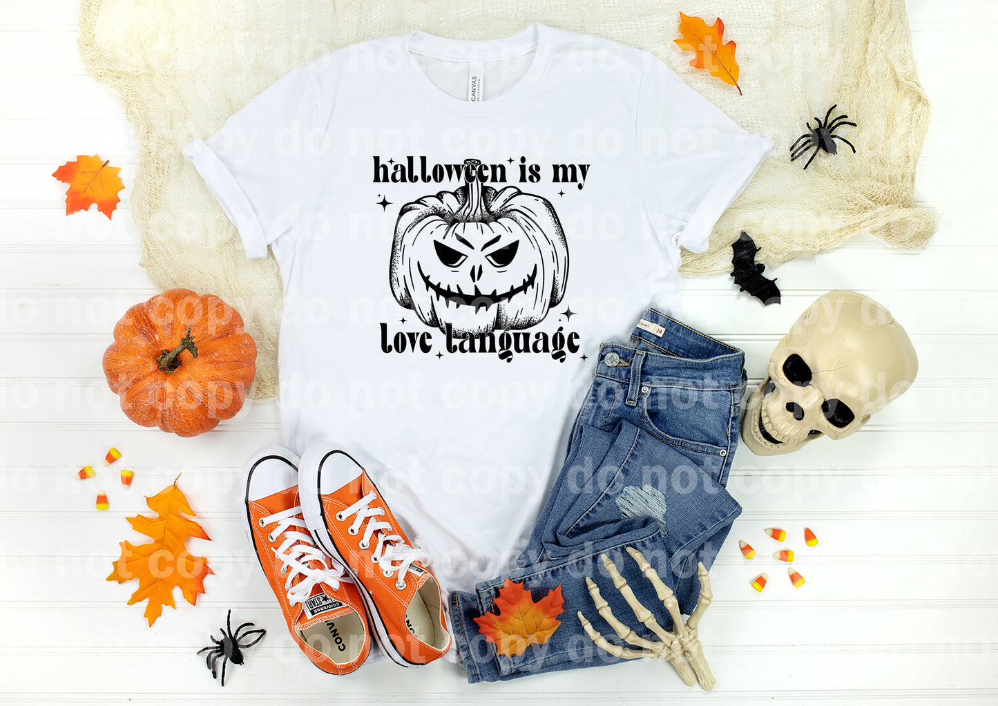 Halloween es mi lenguaje de amor Impresión de sueños o impresión de sublimación
