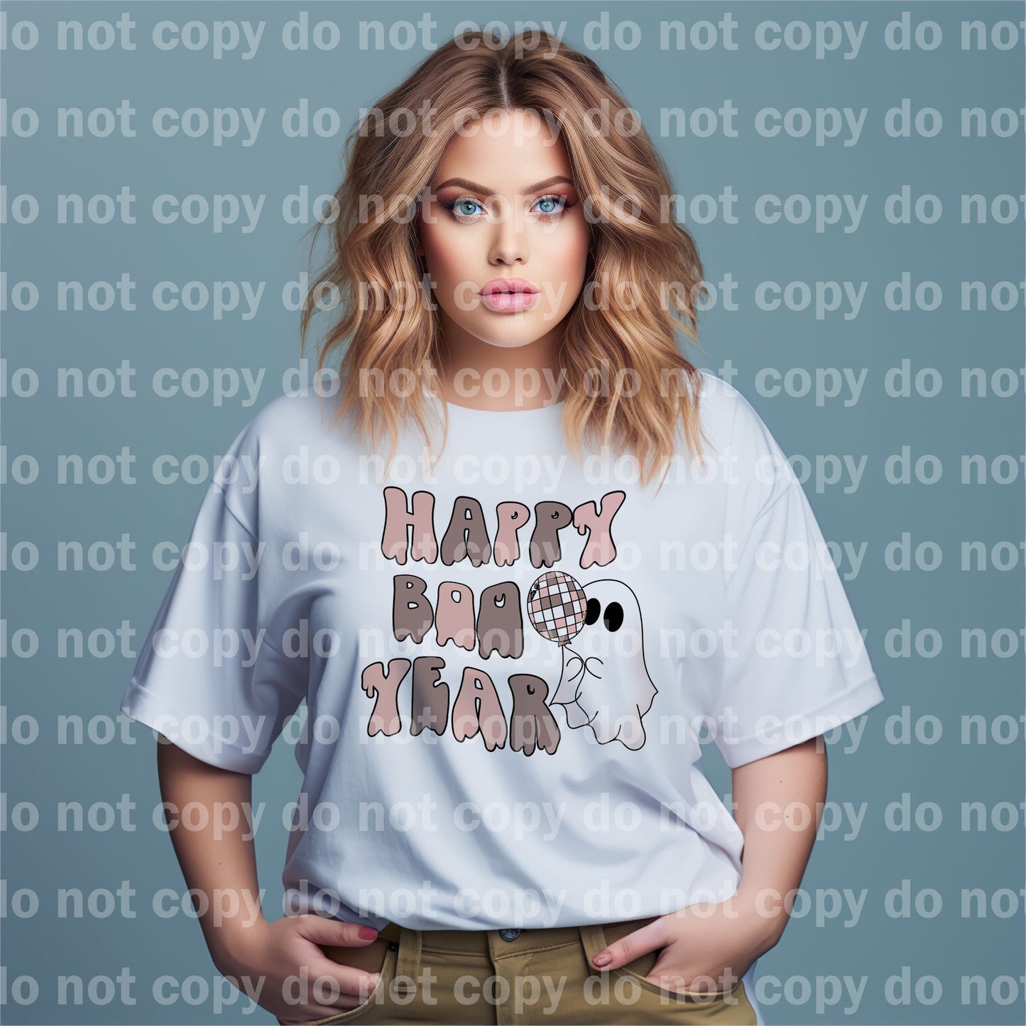 Happy Boo Year Pink Dream Print or Sublimation Print