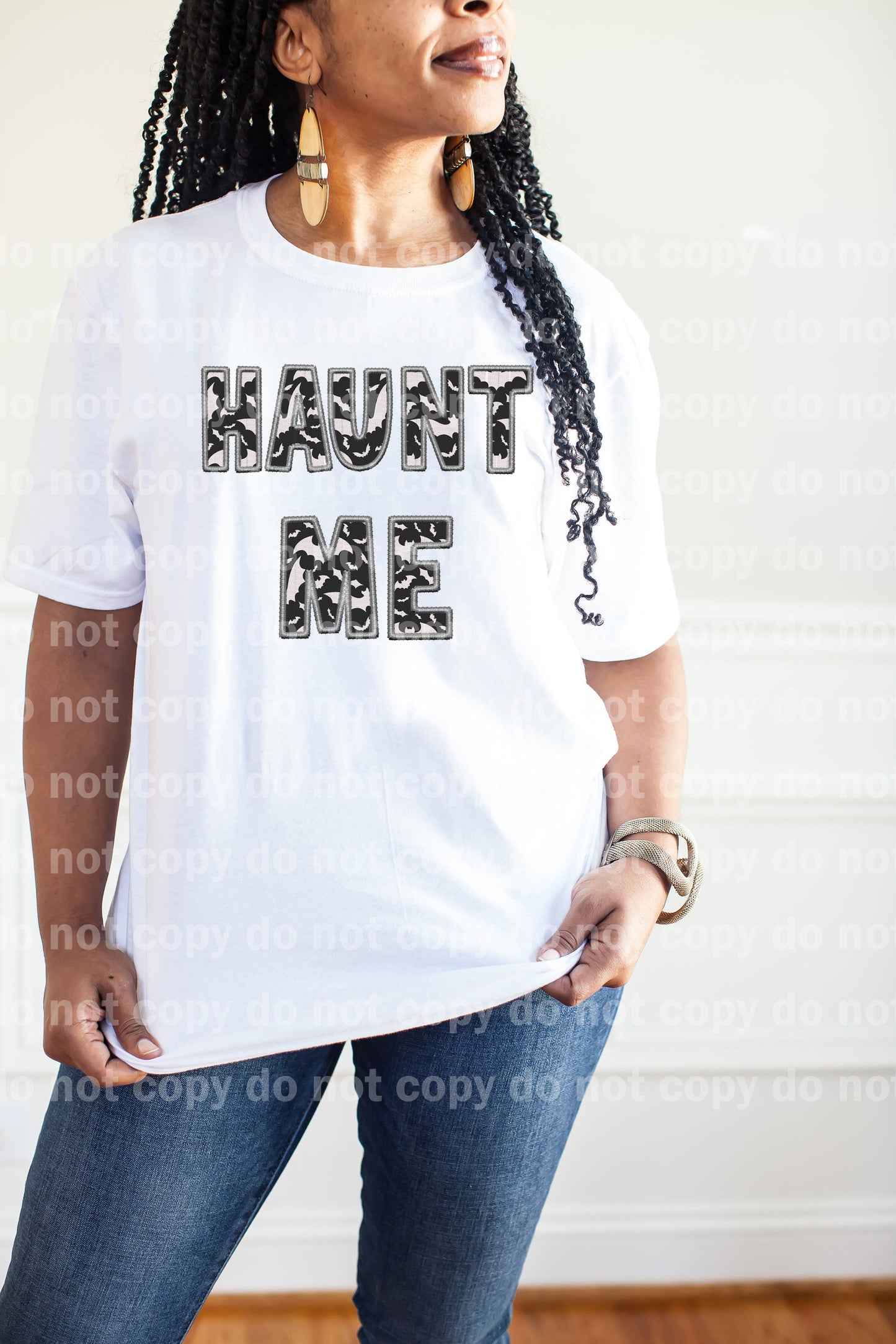 Haunt Me Faux Embroidered Dream Print or Sublimation Print