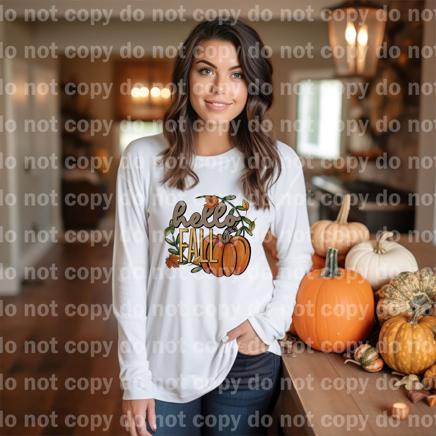 Hello Fall Dream Print or Sublimation Print